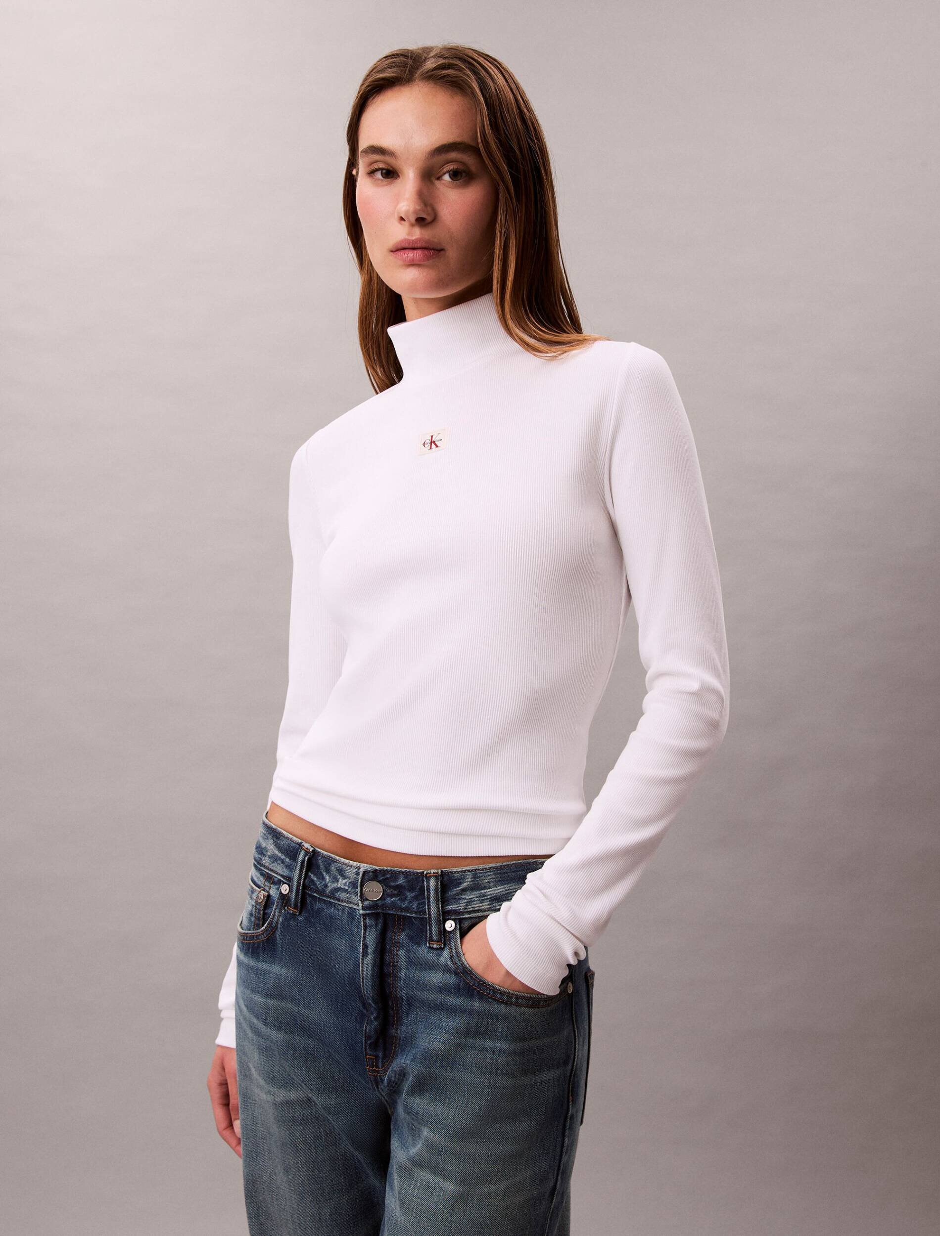 Calvin Klein Jeans Guler înalt | Slim Fit