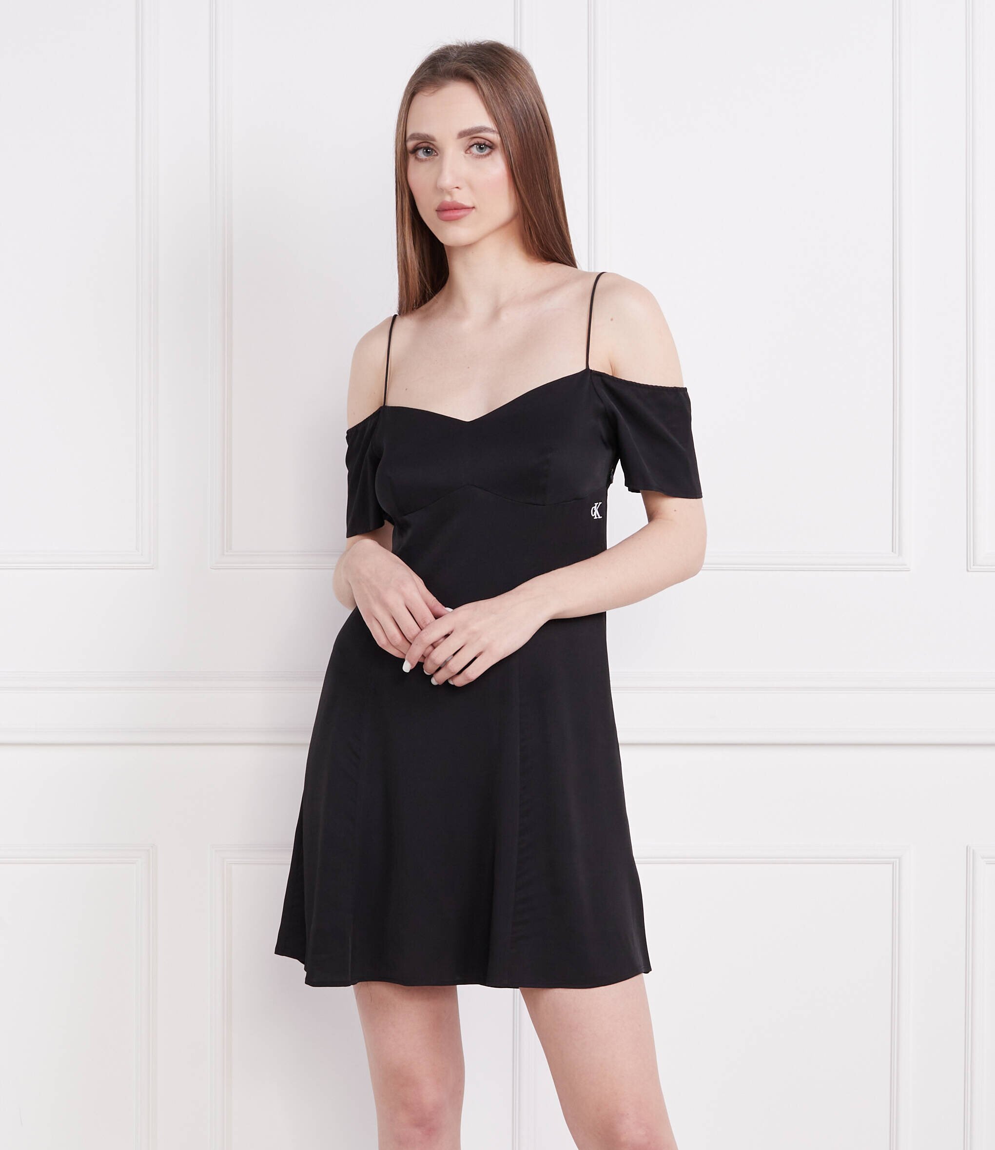 Calvin Klein Jeans Rochie OFF SHOULDER MINI
