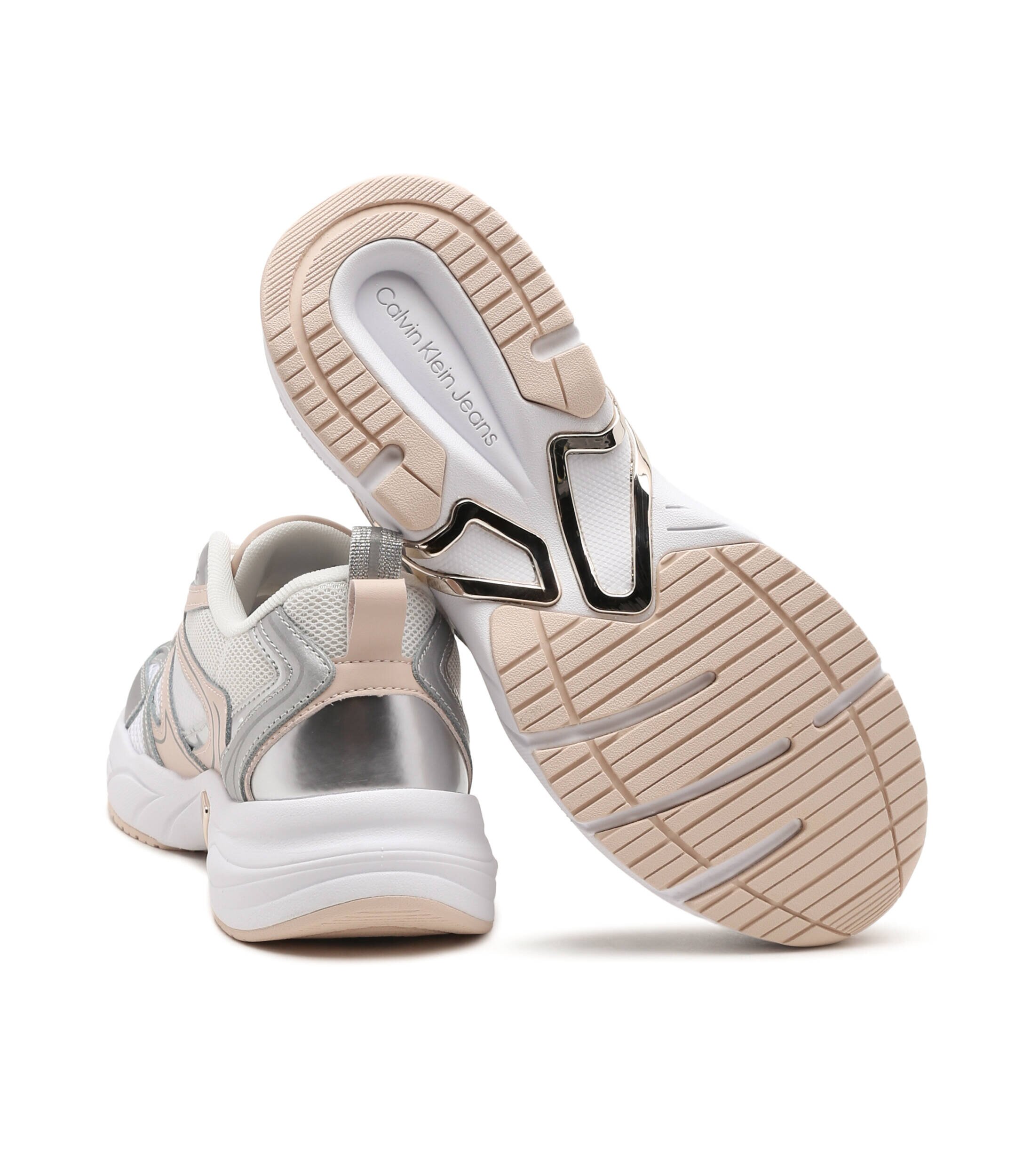 Calvin Klein Jeans Sneakers Retro Tennis cu adaos de piele