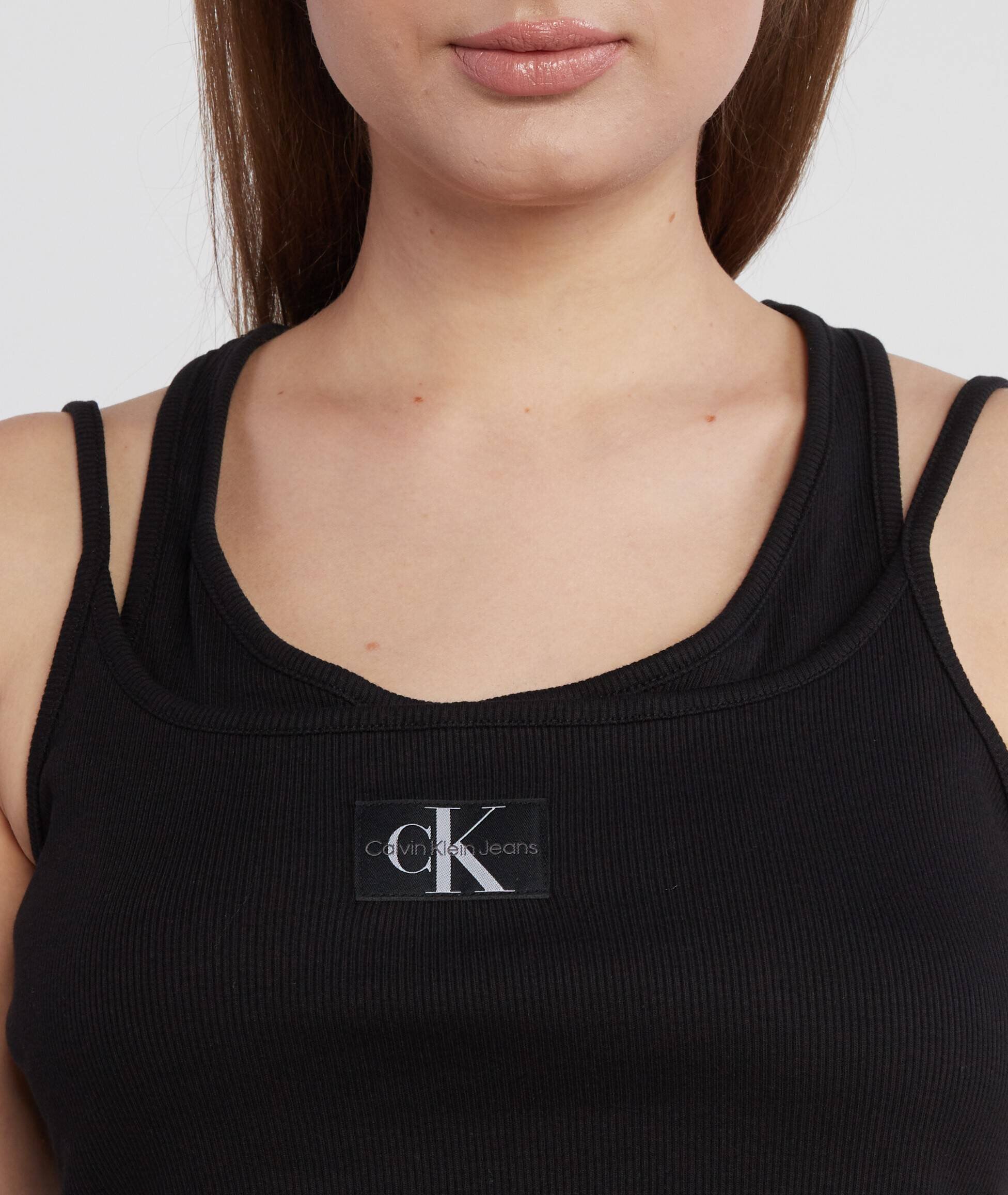 Calvin Klein Jeans Top BADGE RIB DOUBLE LAYER | Regular Fit