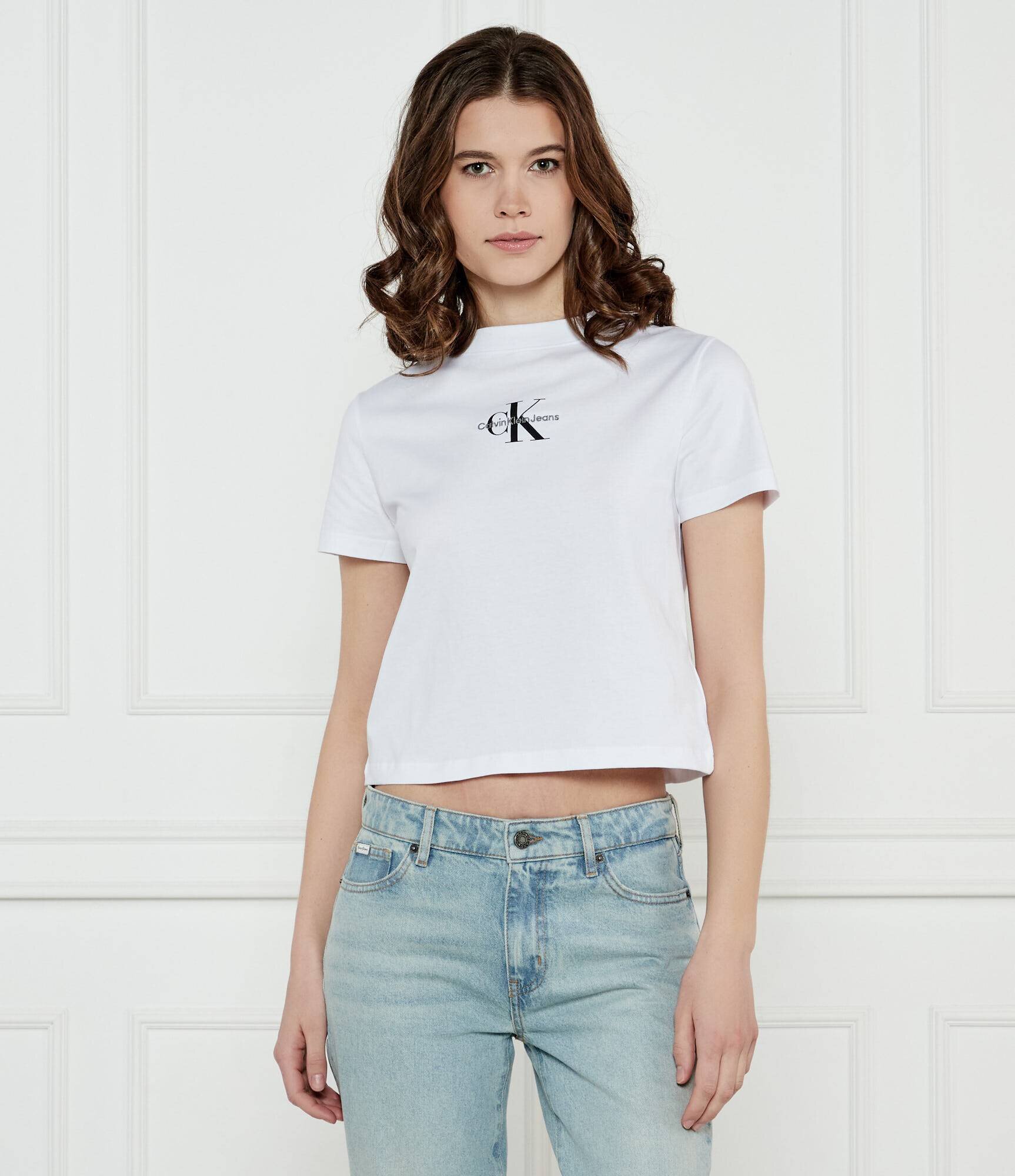 Calvin Klein Jeans Tricou Baby | Cropped Fit