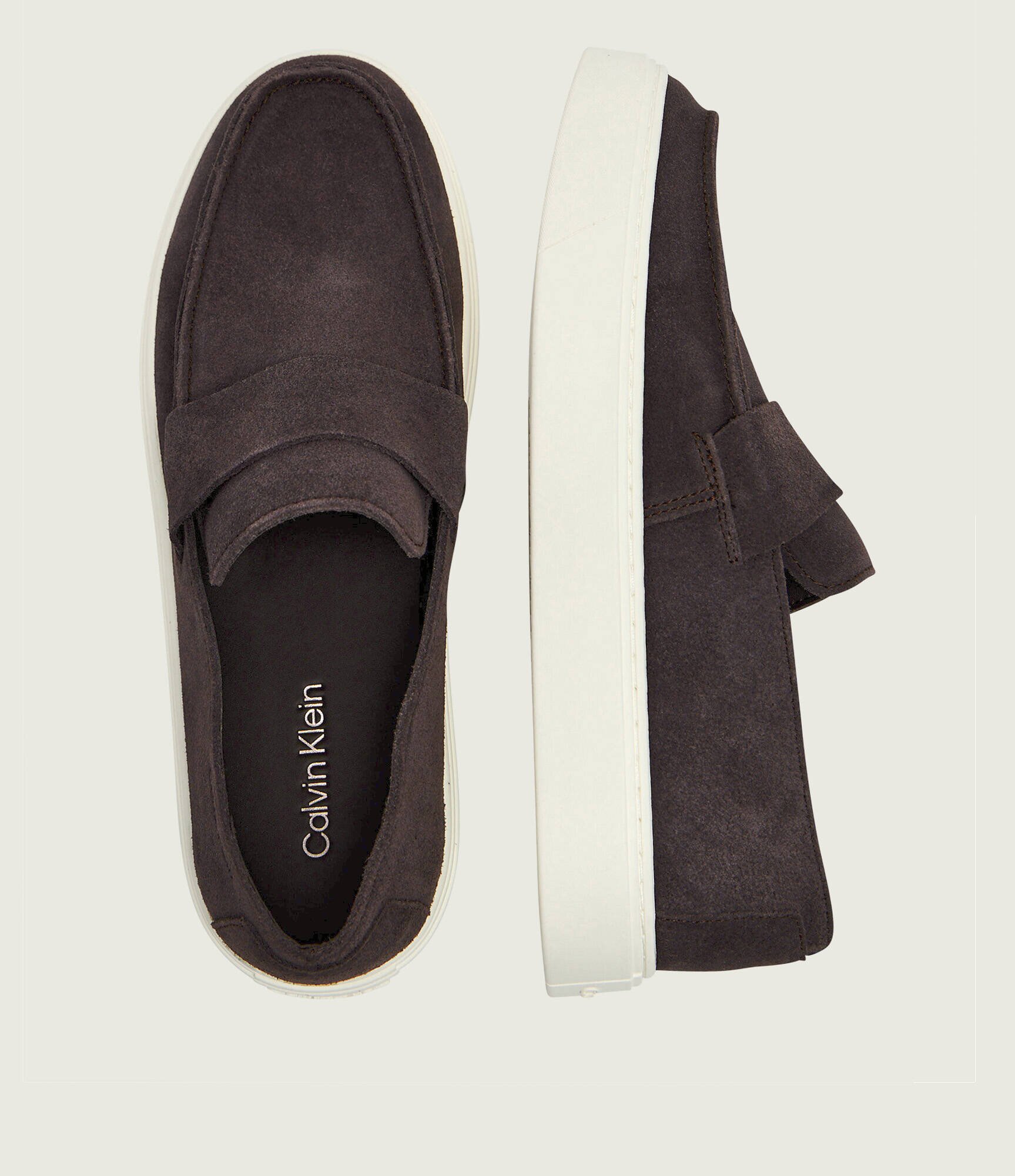 Calvin Klein Pantofi loafer | piele întoarsă