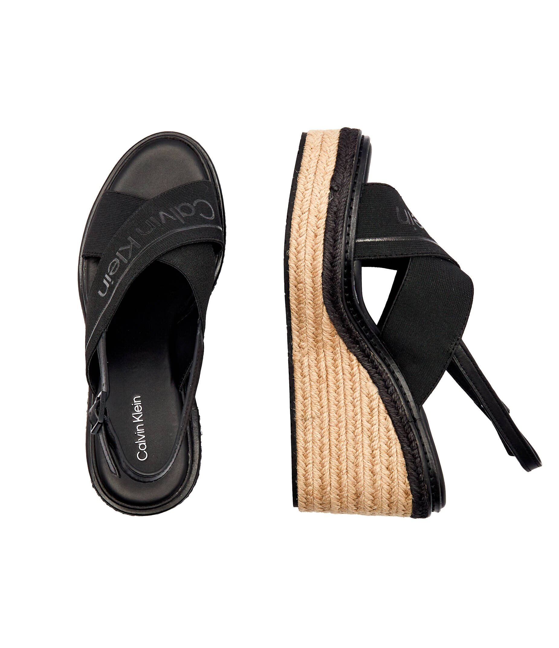 Calvin Klein Platforme cu adaos de piele