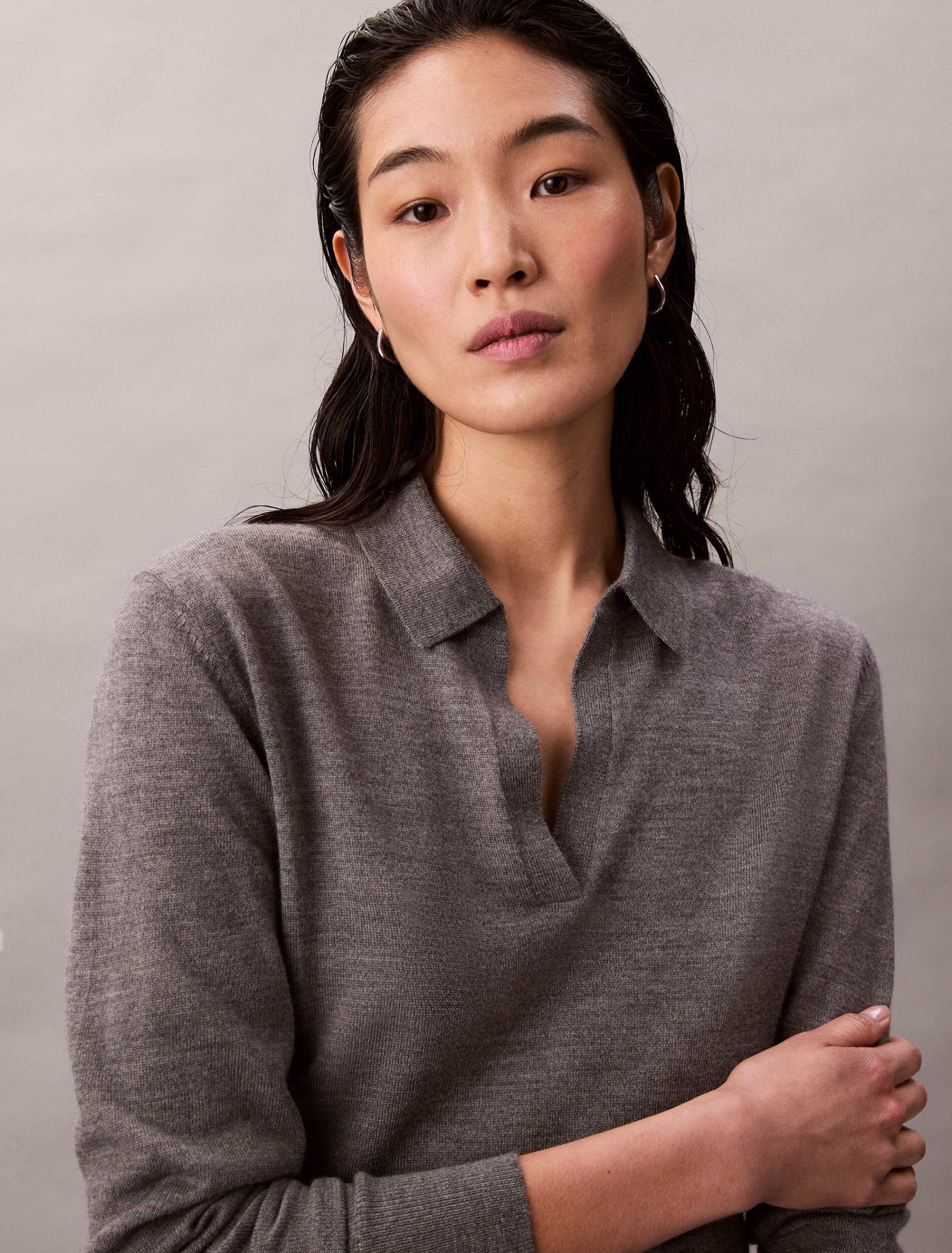 Calvin Klein Pulover | Relaxed fit cu adaos de lână
