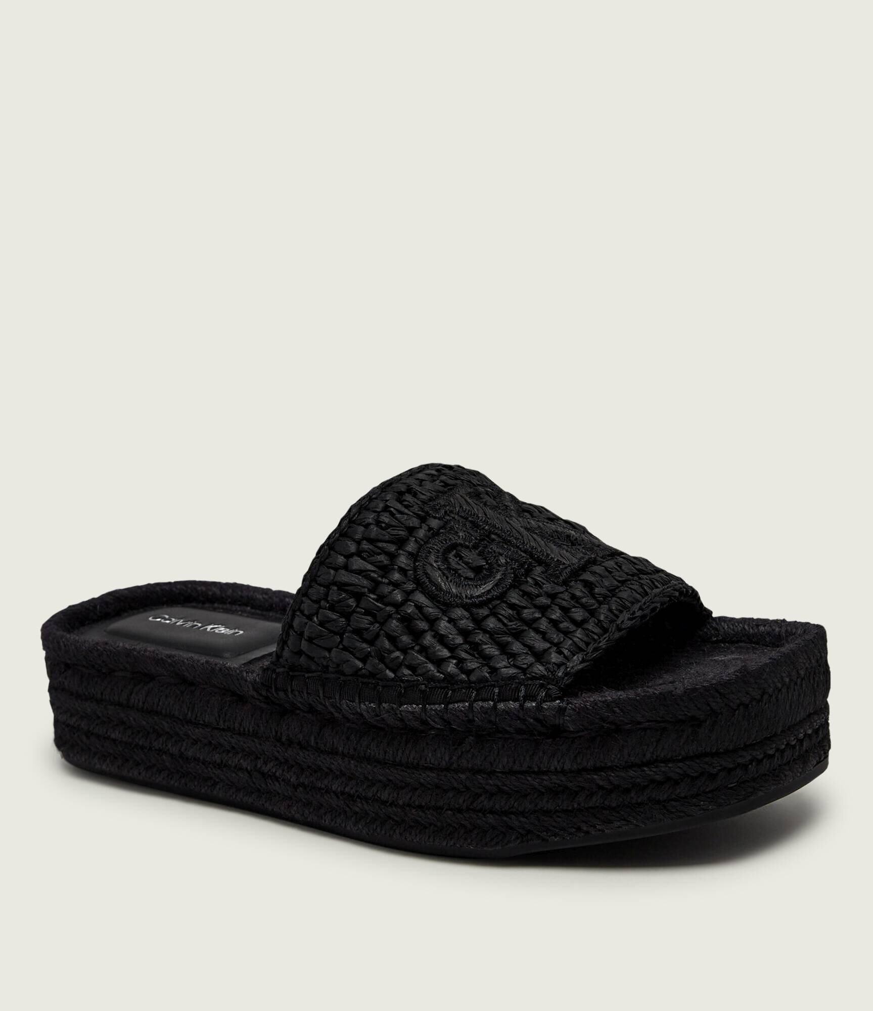 Calvin Klein Șlapi cu adaos de piele