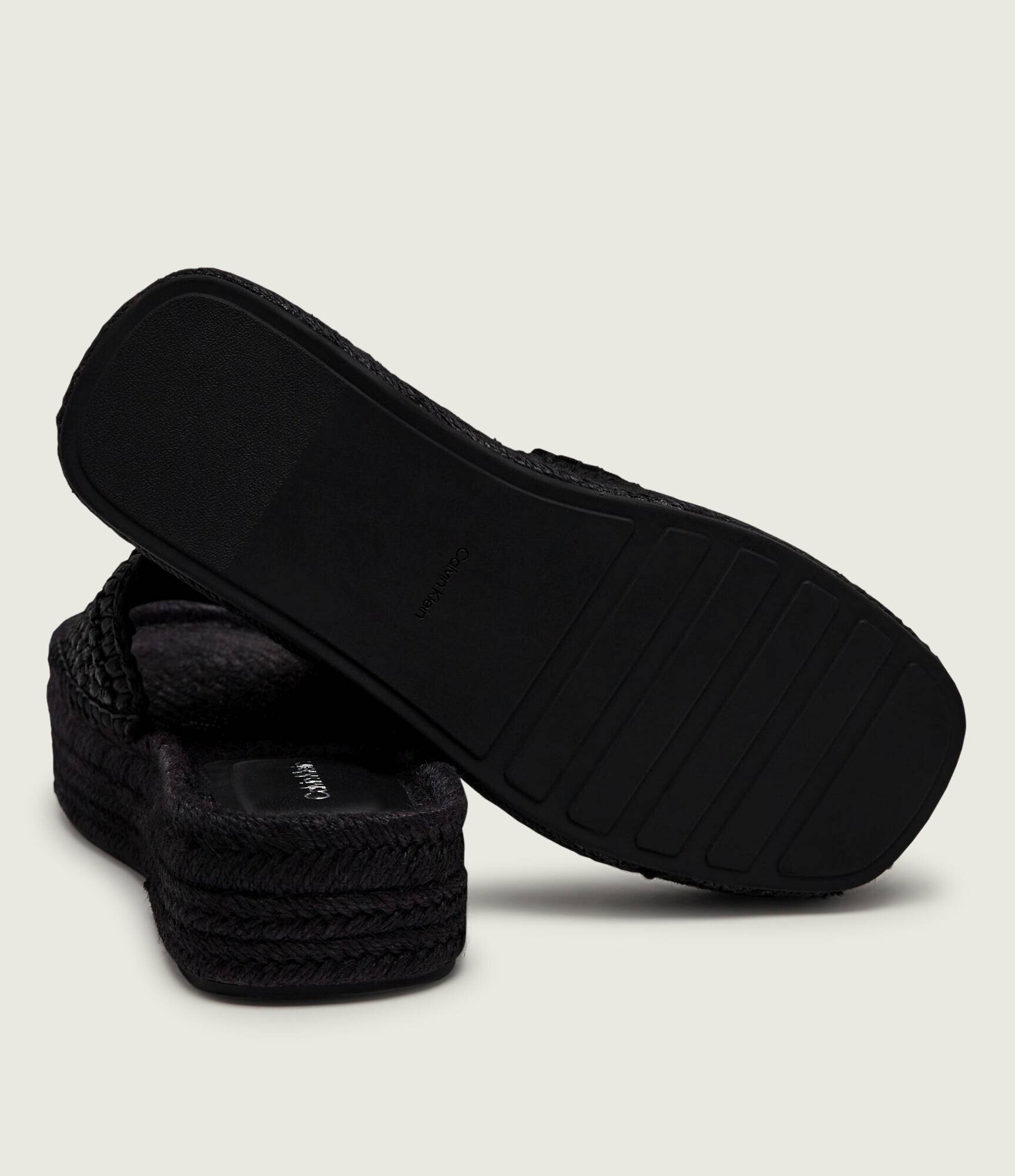 Calvin Klein Șlapi cu adaos de piele