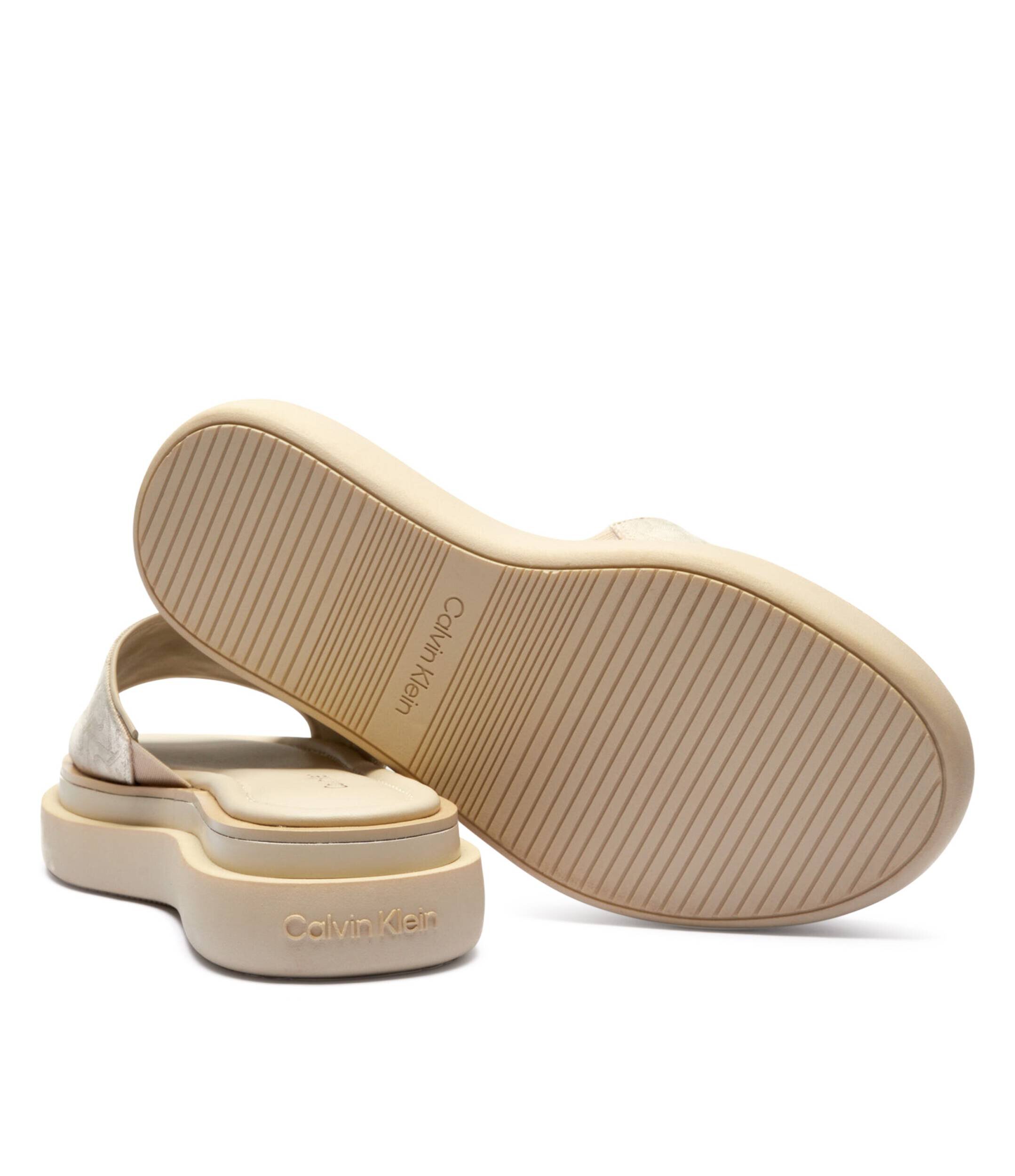 Calvin Klein Șlapi cu adaos de piele