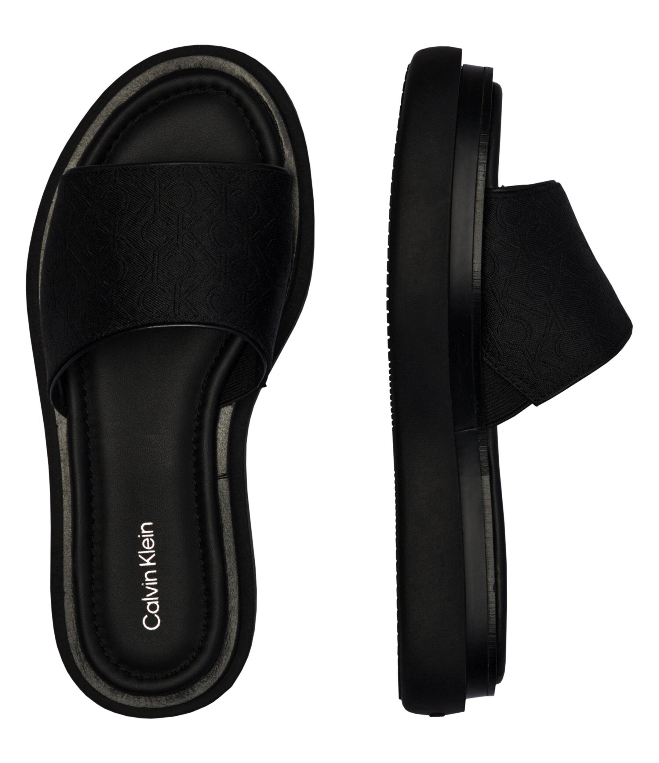 Calvin Klein Șlapi cu adaos de piele