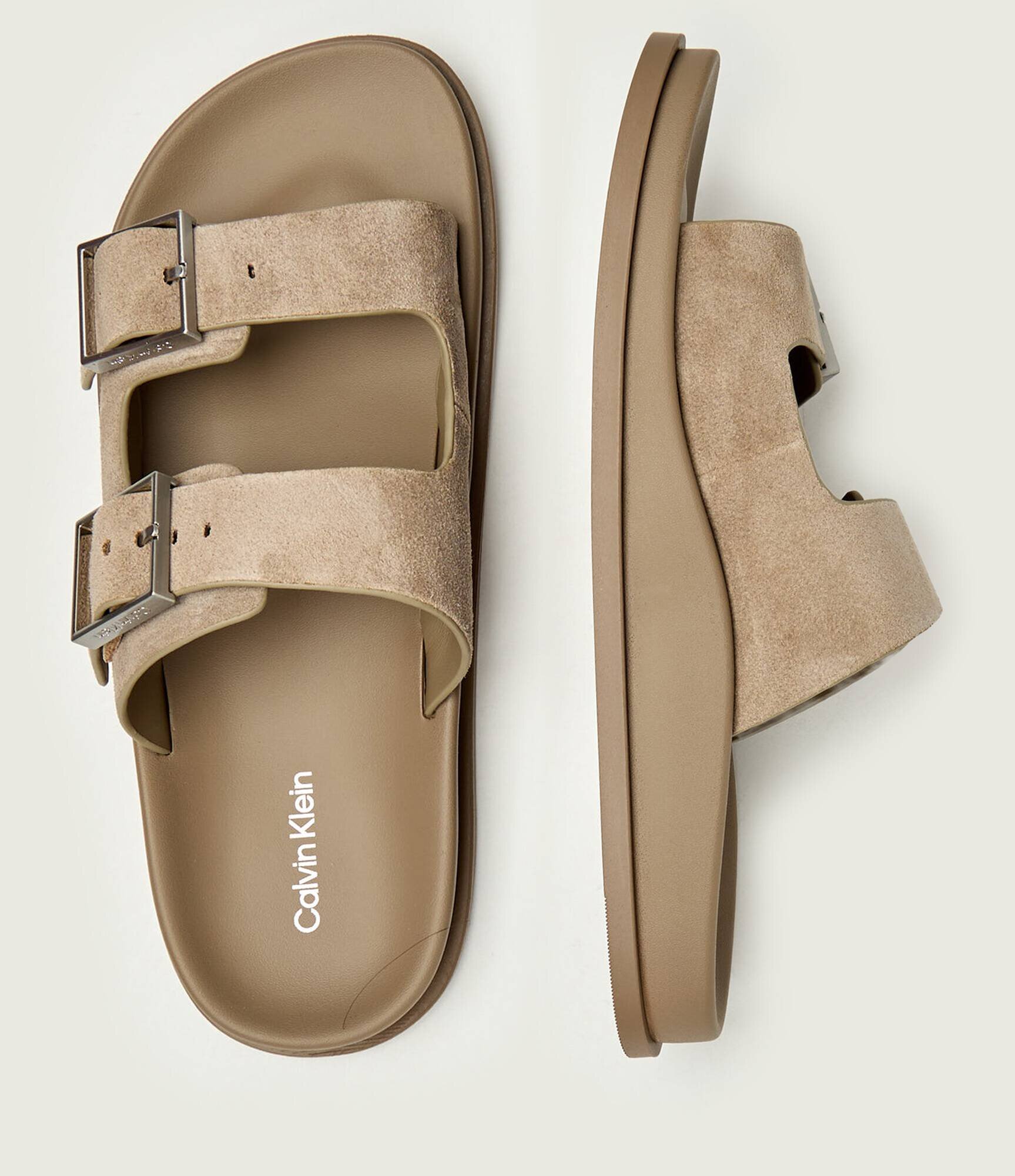 Calvin Klein Șlapi | piele întoarsă