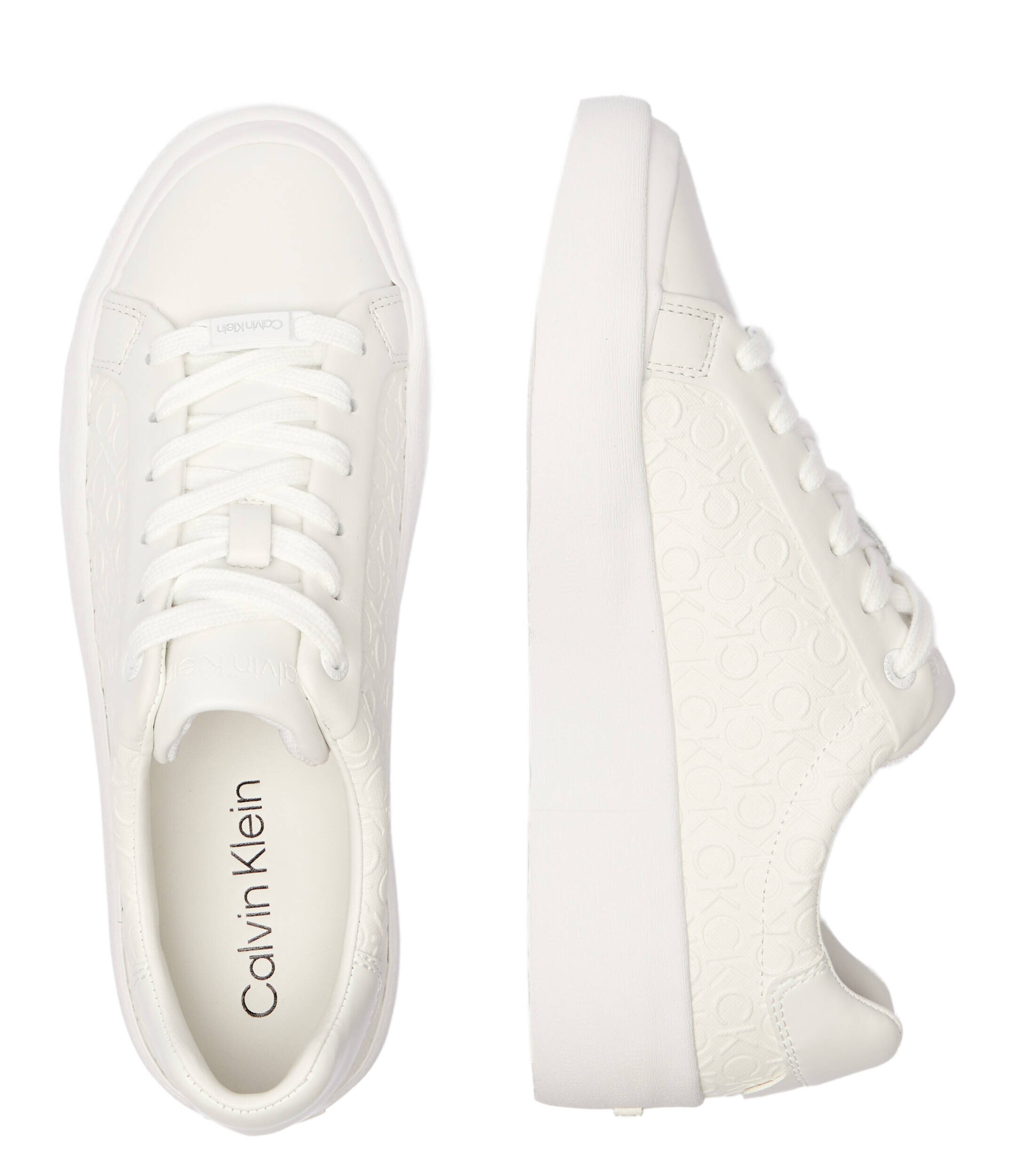 Calvin Klein Sneakers cu adaos de piele