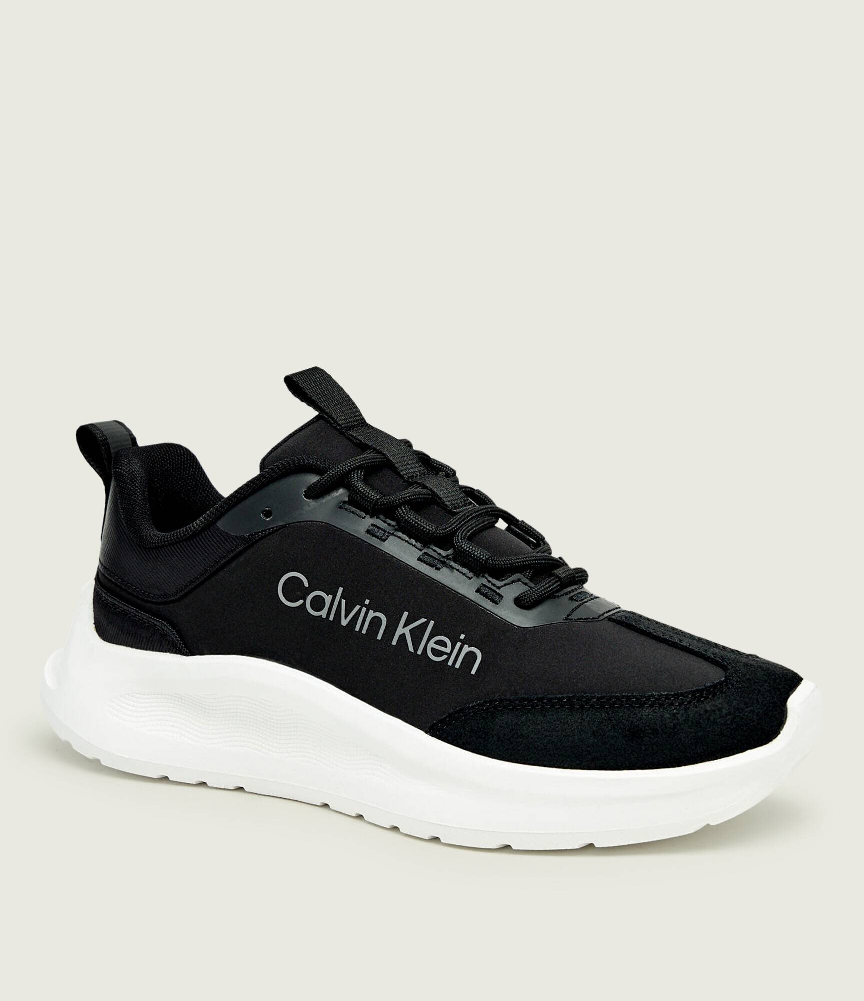 Calvin Klein Sneakers LIGHT EVA RUNNER | piele întoarsă