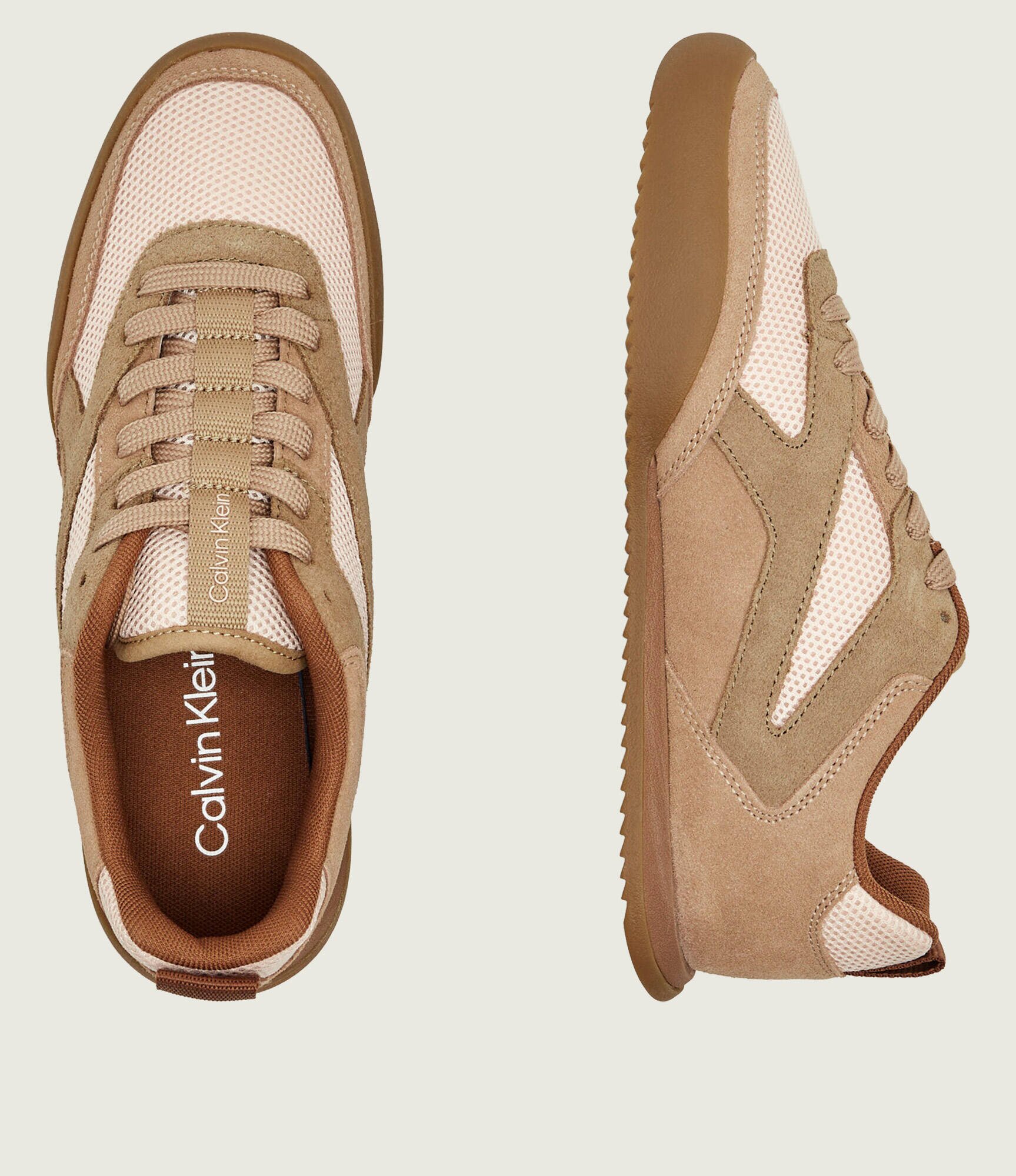 Calvin Klein Sneakers Low Pro Runner | piele întoarsă