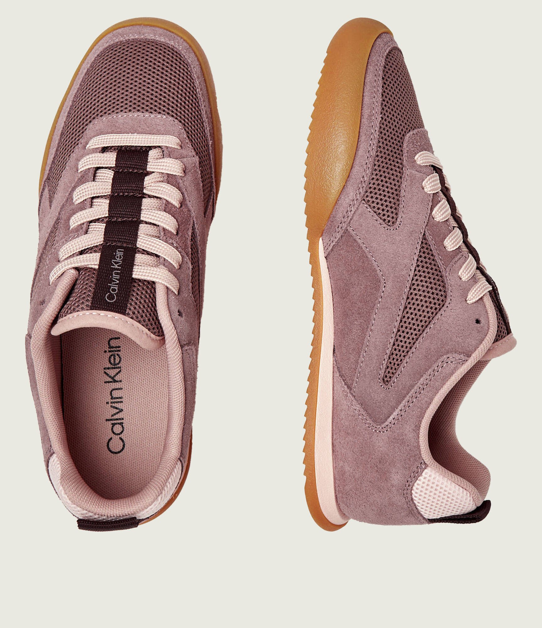 Calvin Klein Sneakers Low Pro Runner | piele întoarsă