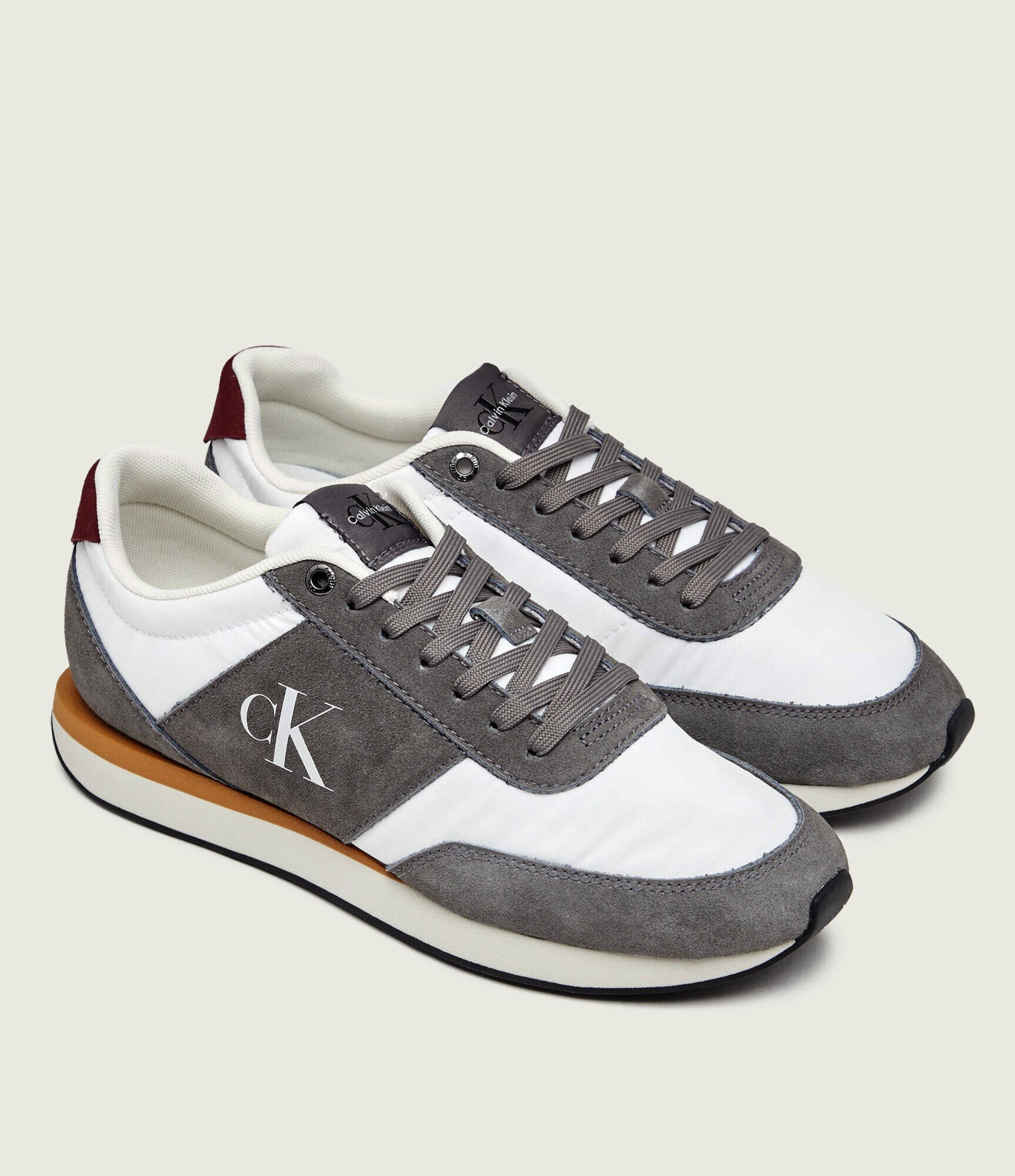 Calvin Klein Sneakers RETRO | piele întoarsă