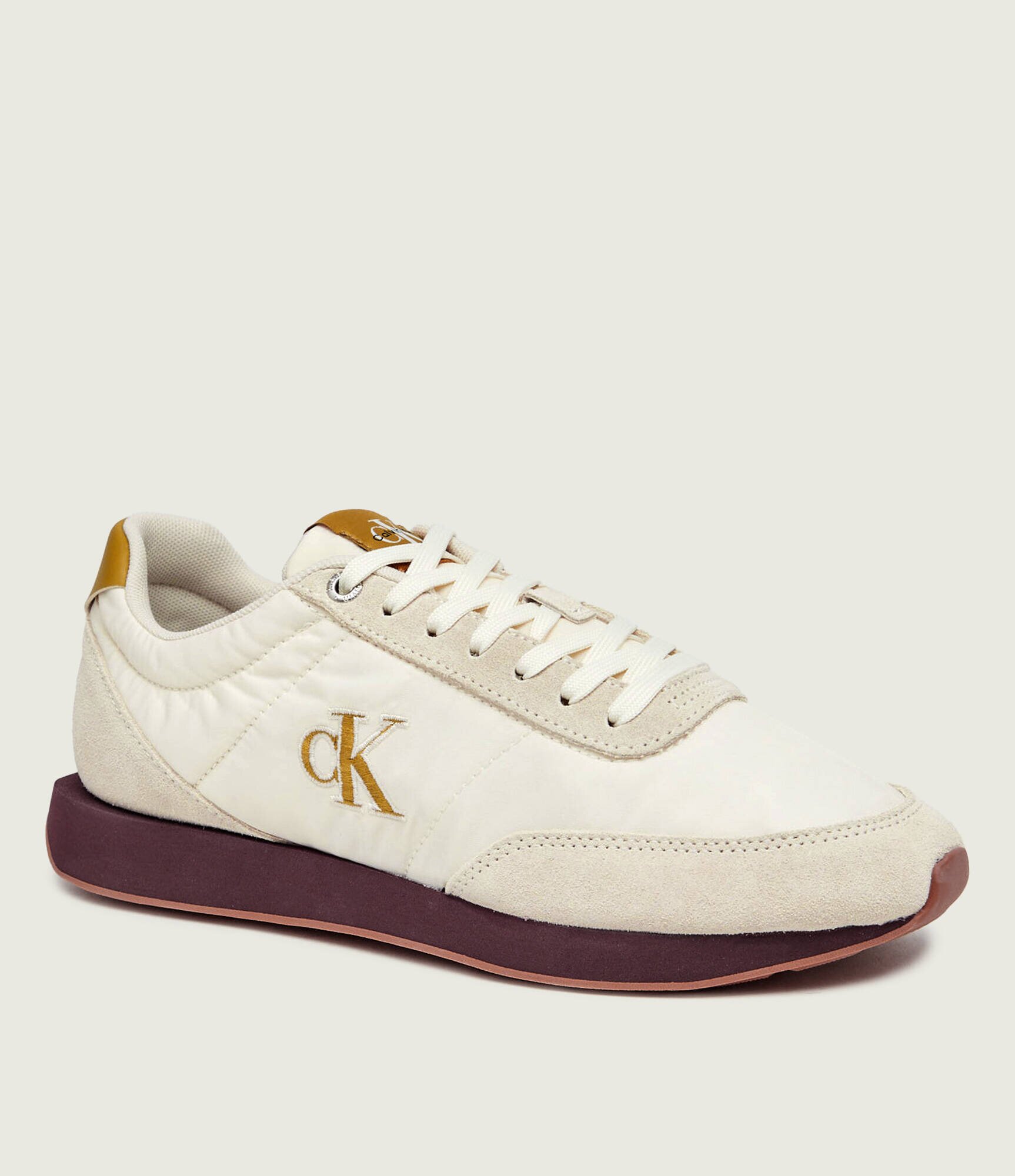 Calvin Klein Sneakers RETRO | piele întoarsă