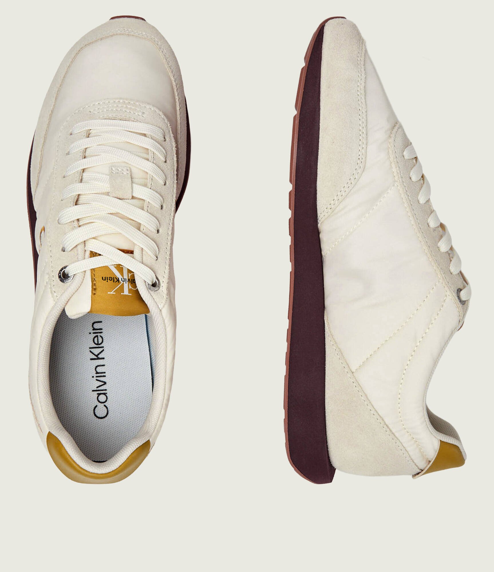 Calvin Klein Sneakers RETRO | piele întoarsă