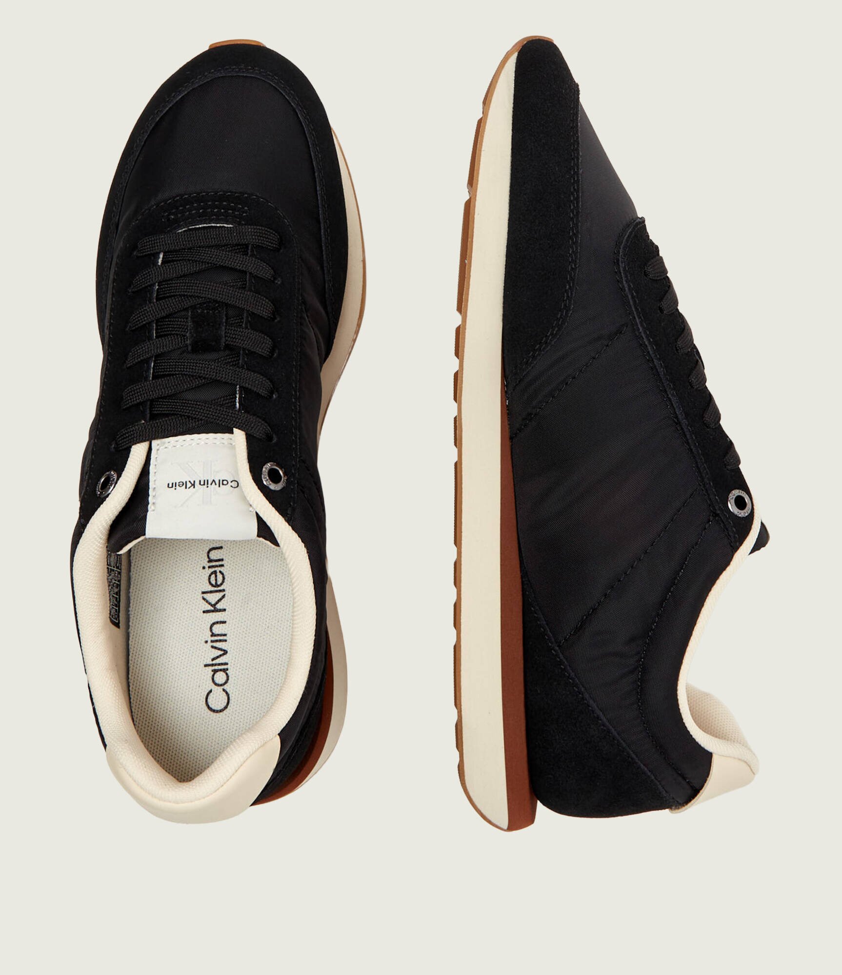 Calvin Klein Sneakers Retro | piele întoarsă