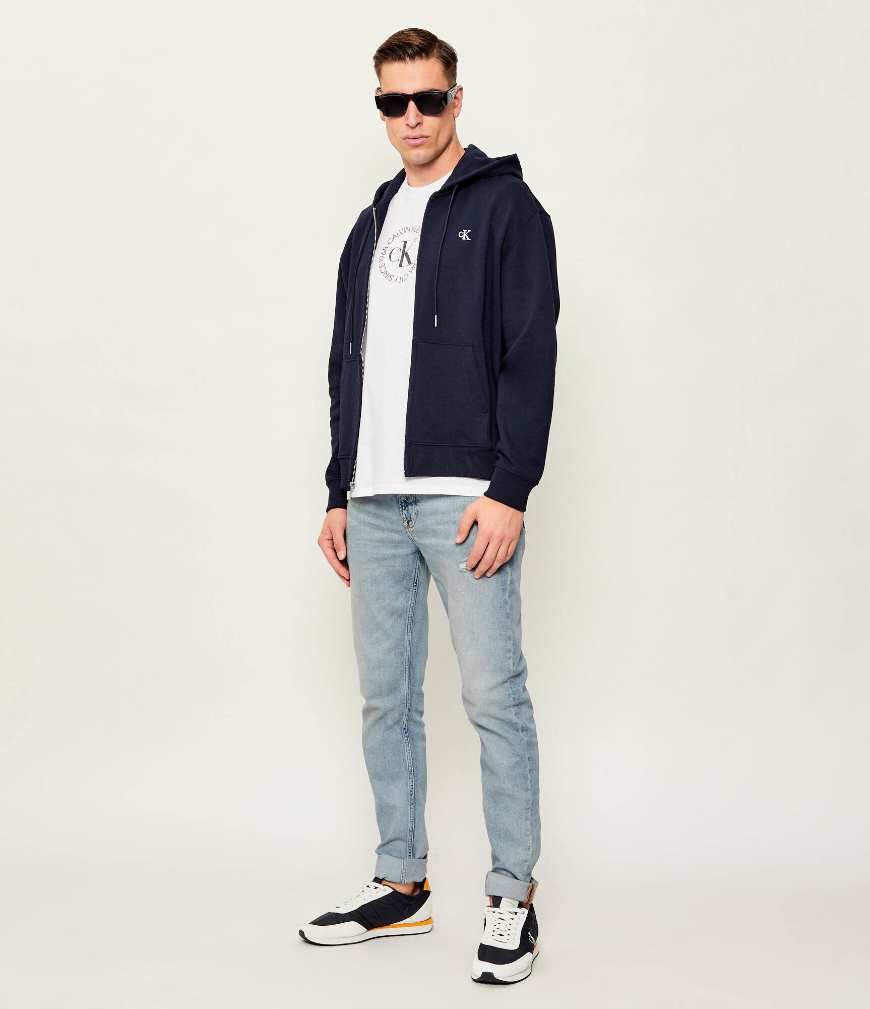Calvin Klein Sneakers RETRO | piele întoarsă