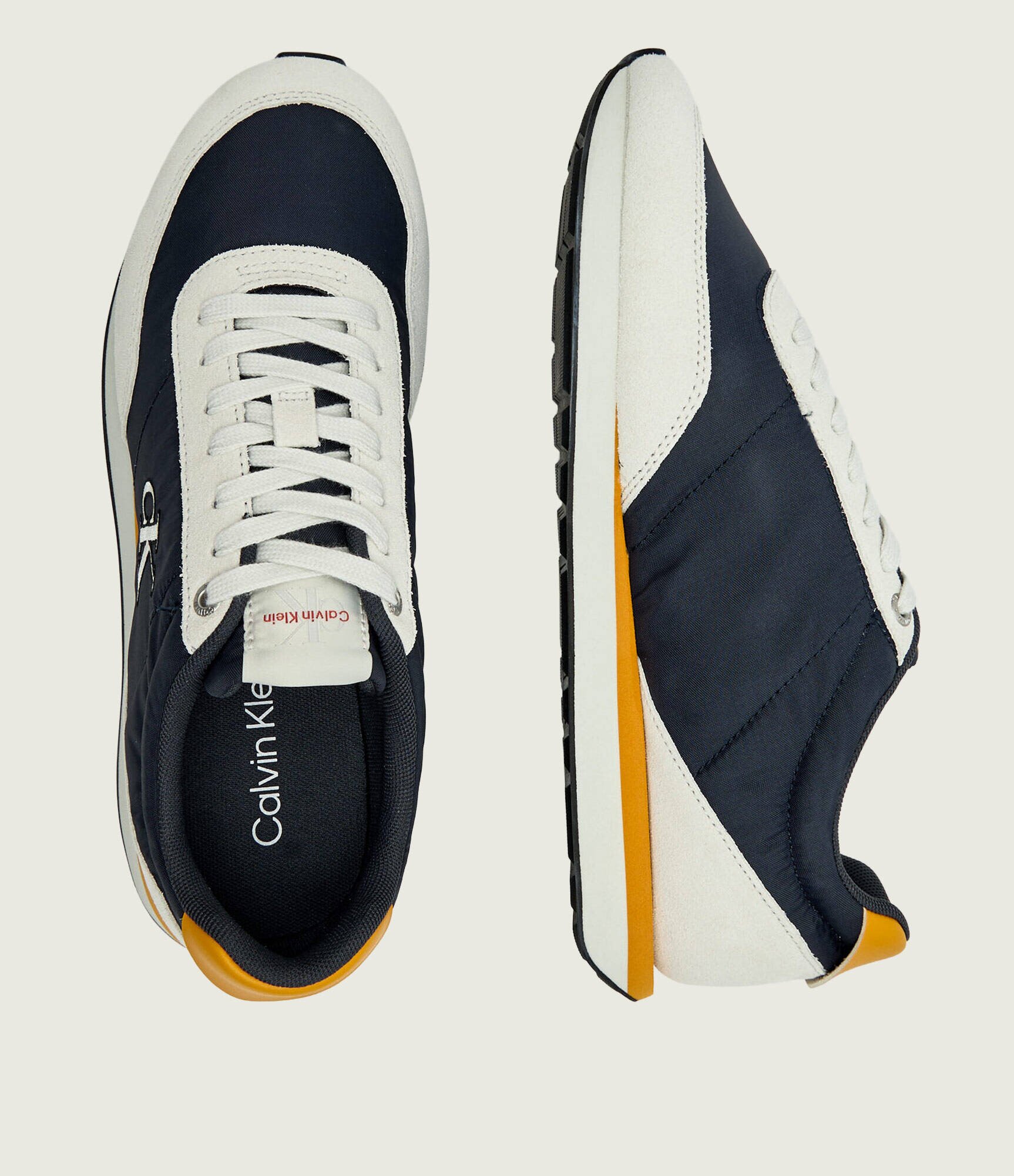 Calvin Klein Sneakers RETRO | piele întoarsă