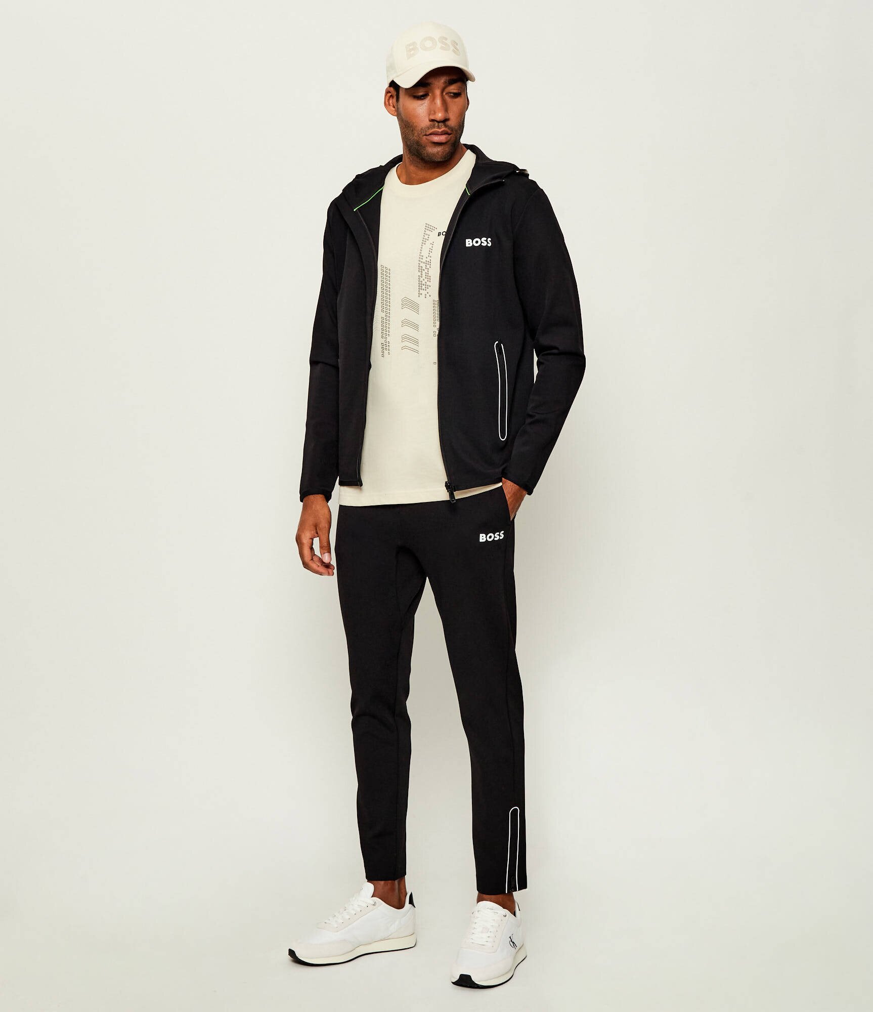 Calvin Klein Sneakers RETRO | piele întoarsă