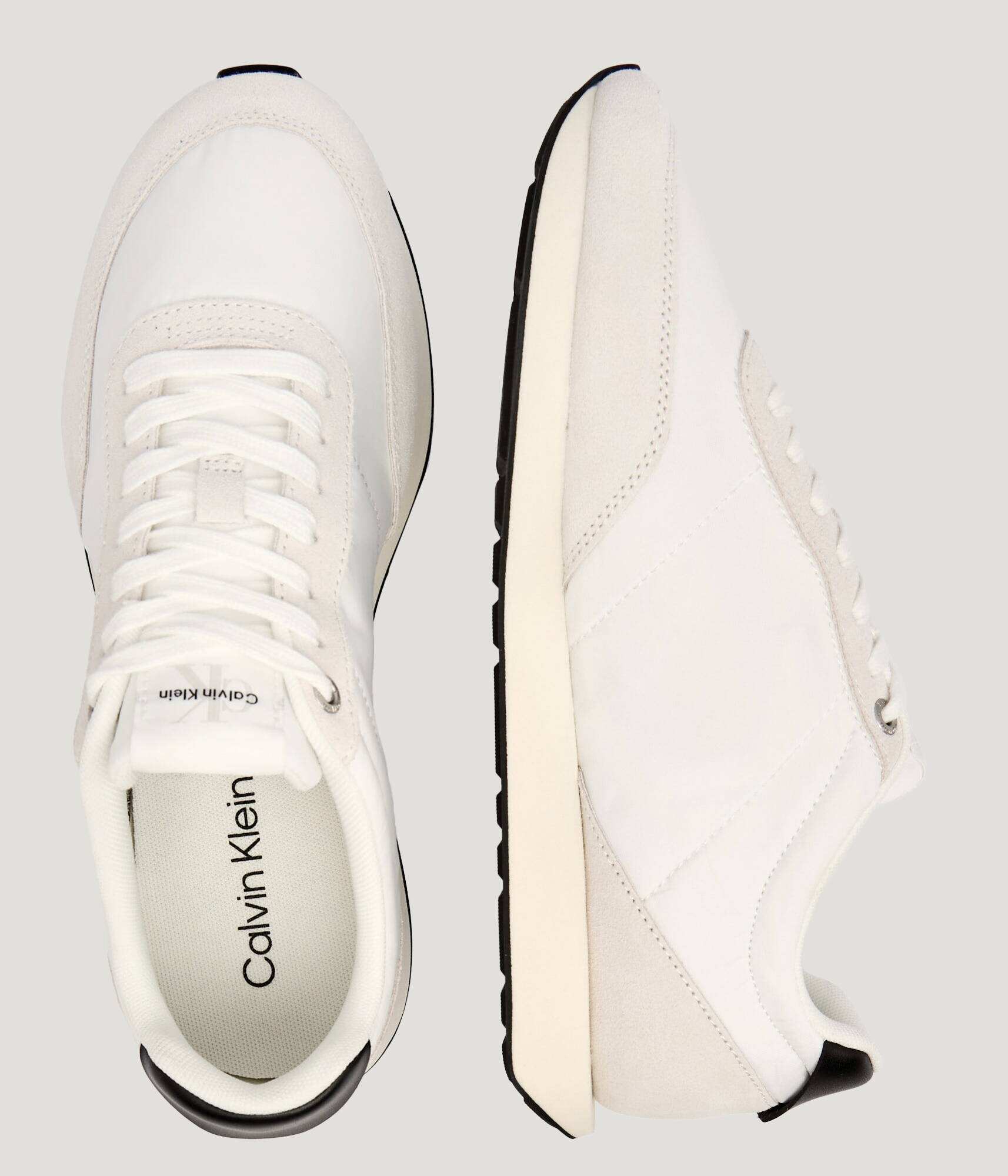 Calvin Klein Sneakers RETRO | piele întoarsă