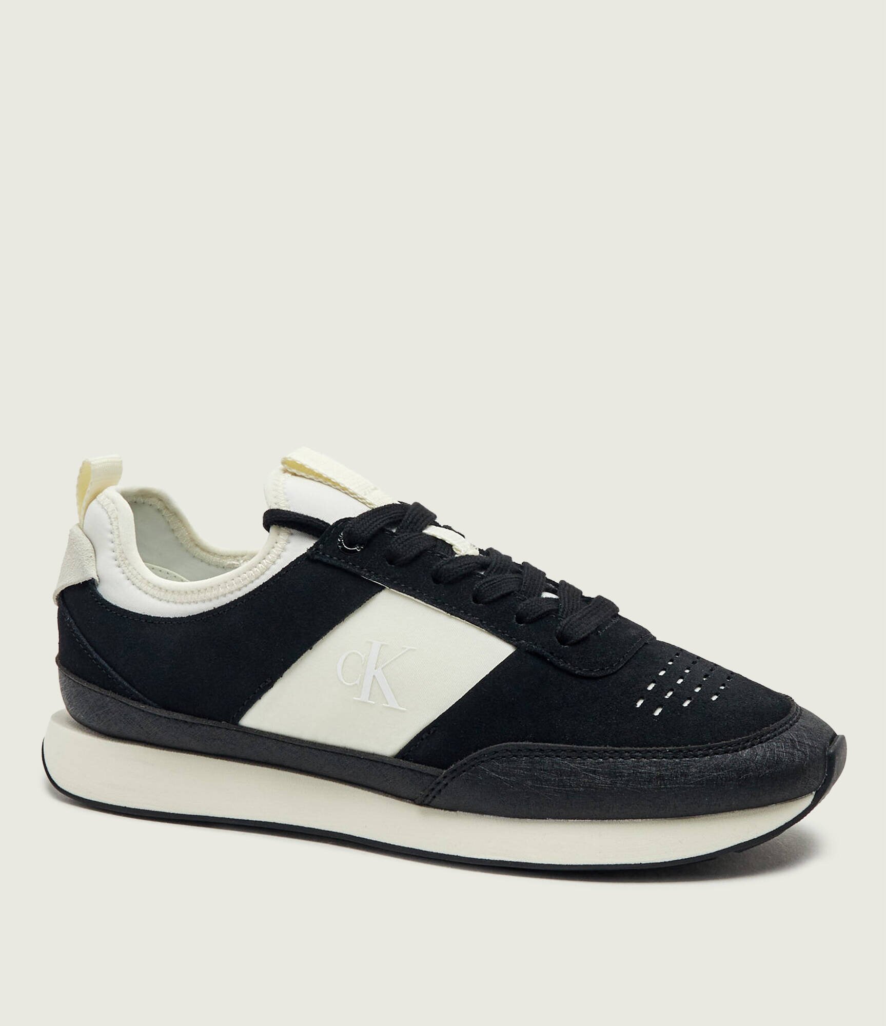Calvin Klein Sneakers Retro Runner | piele întoarsă