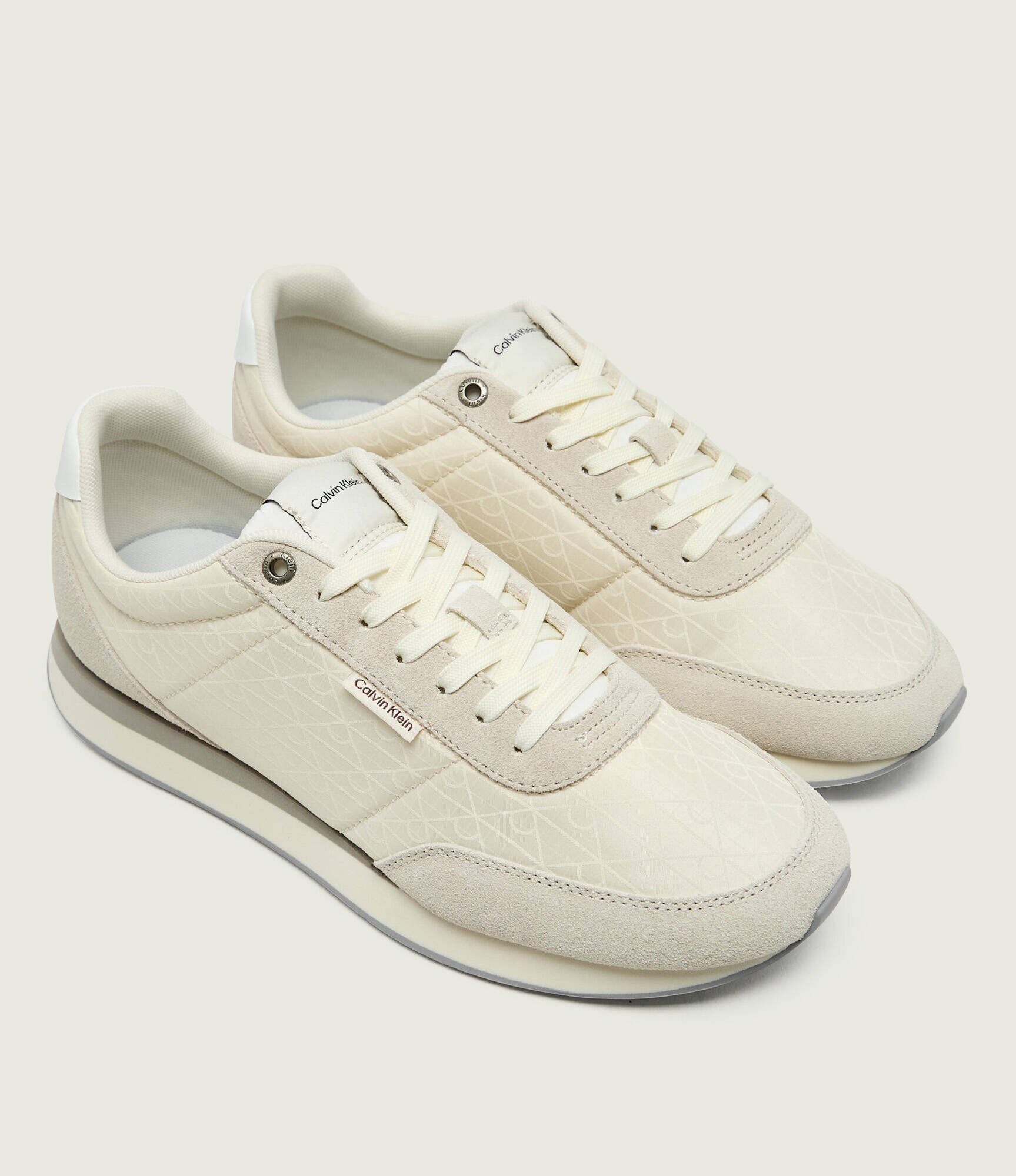 Calvin Klein Sneakers RETRO RUNNER | piele întoarsă
