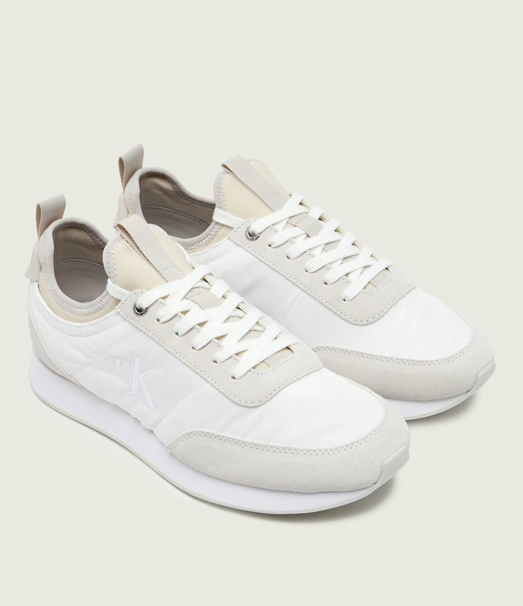 Calvin Klein Sneakers RETRO RUNNER | piele întoarsă