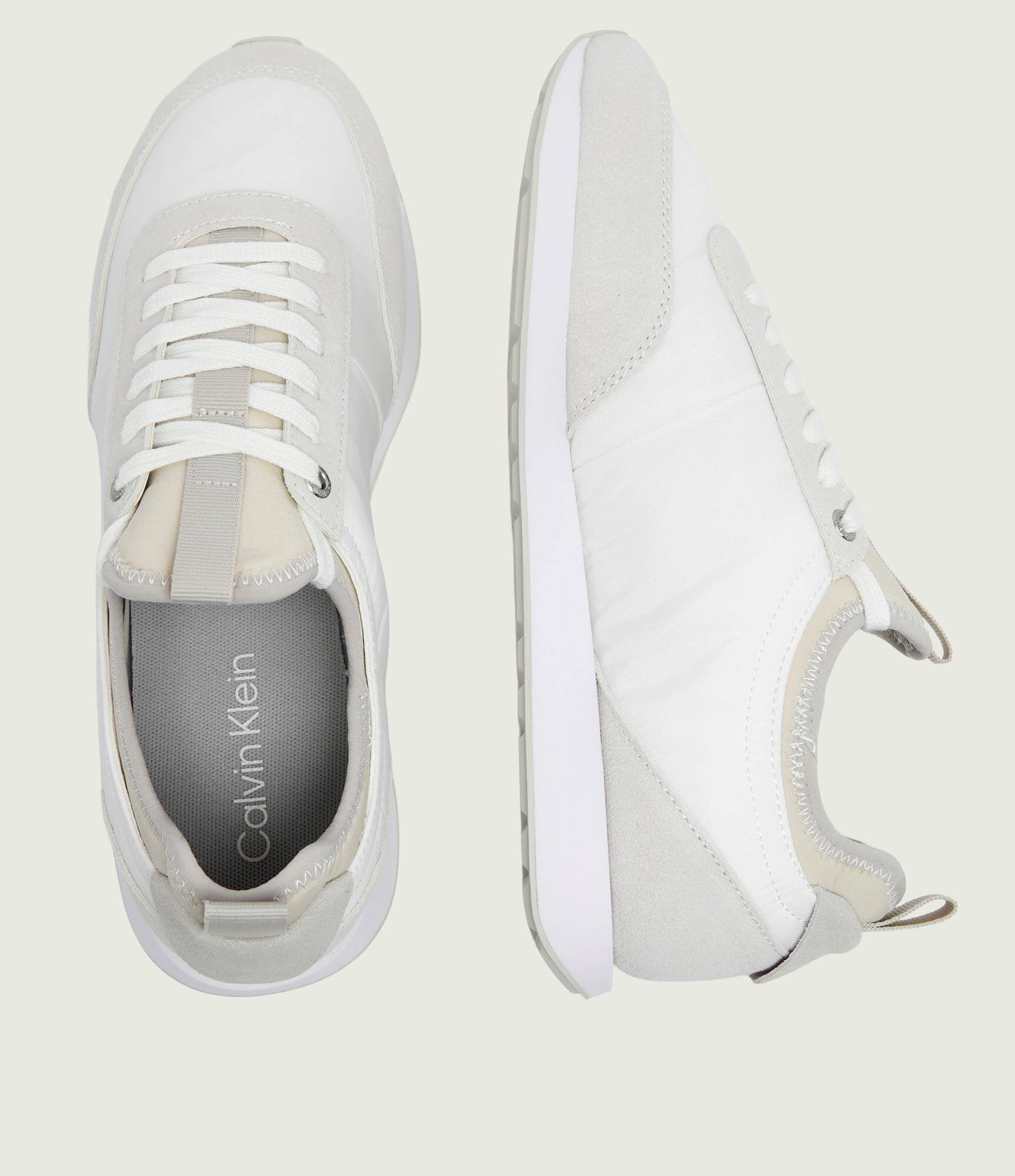 Calvin Klein Sneakers RETRO RUNNER | piele întoarsă