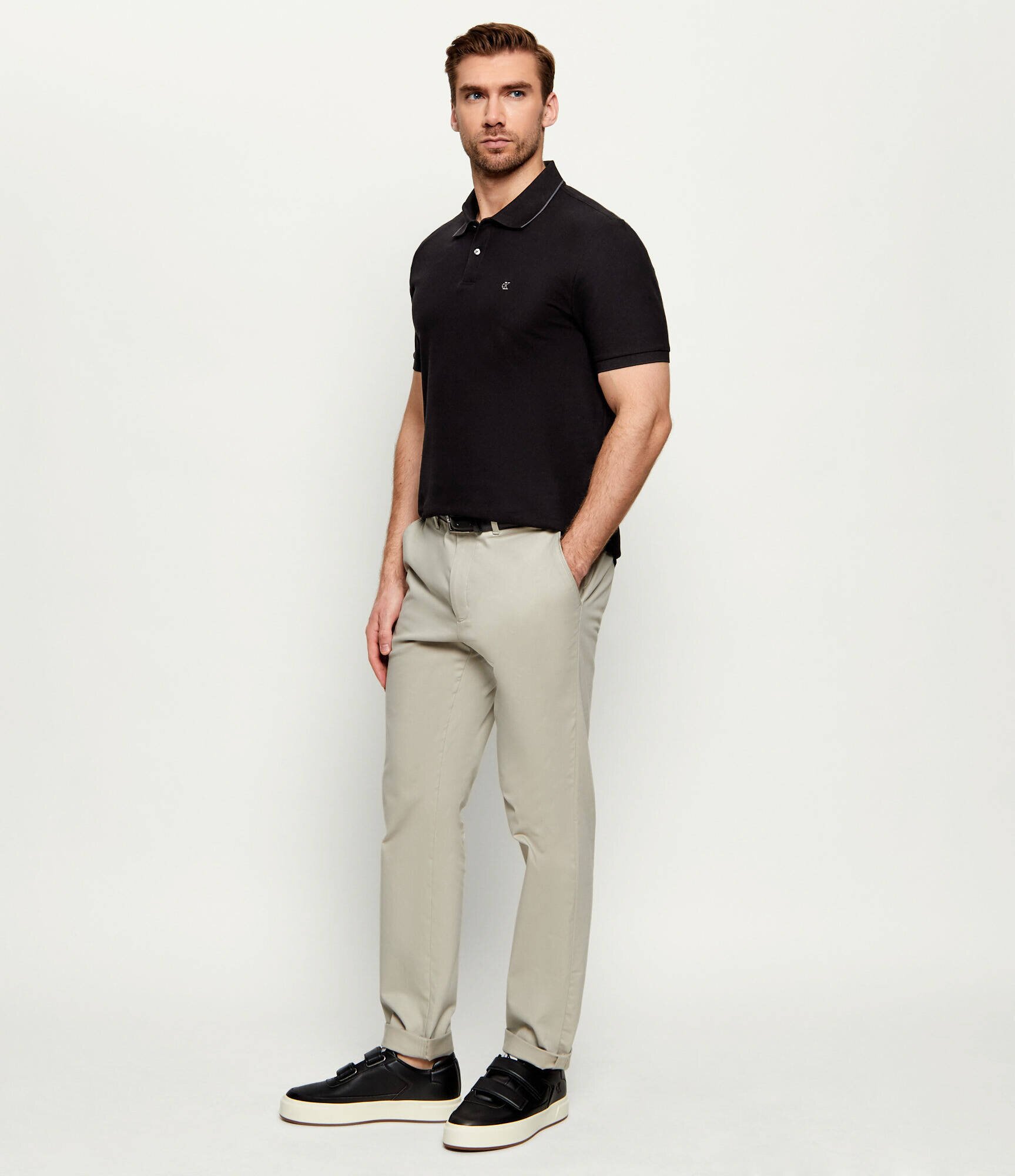 Calvin Klein Teniși din piele CUPSOLE 2STRAPS