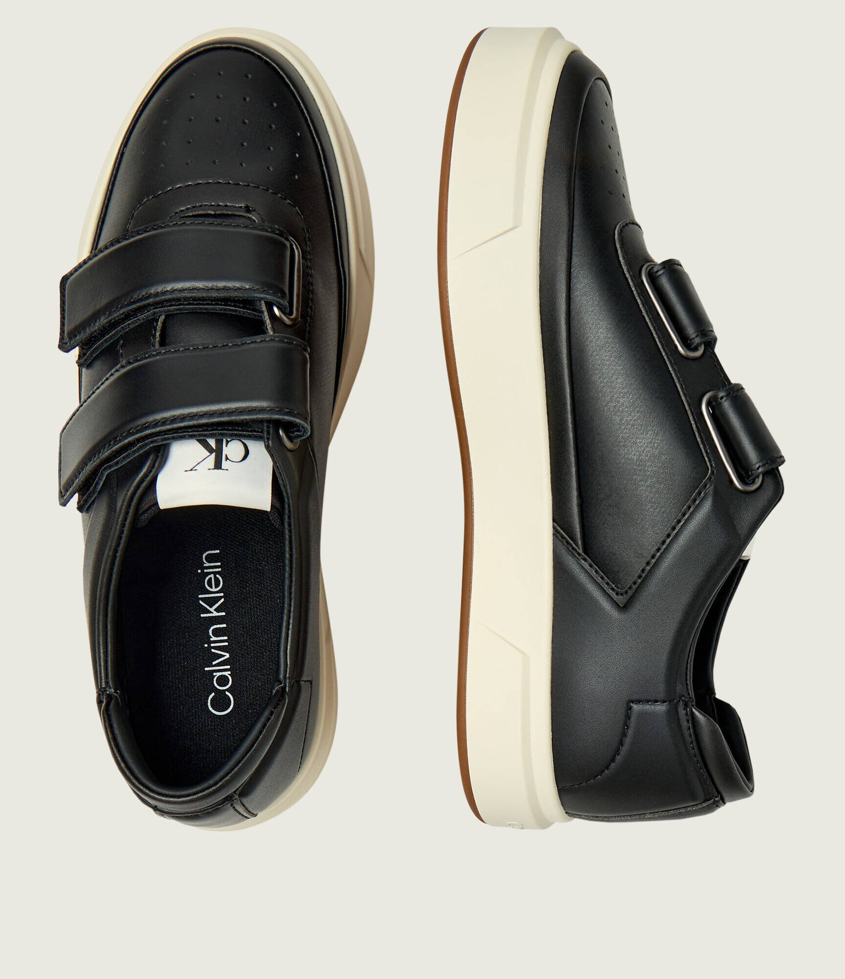 Calvin Klein Teniși din piele CUPSOLE 2STRAPS