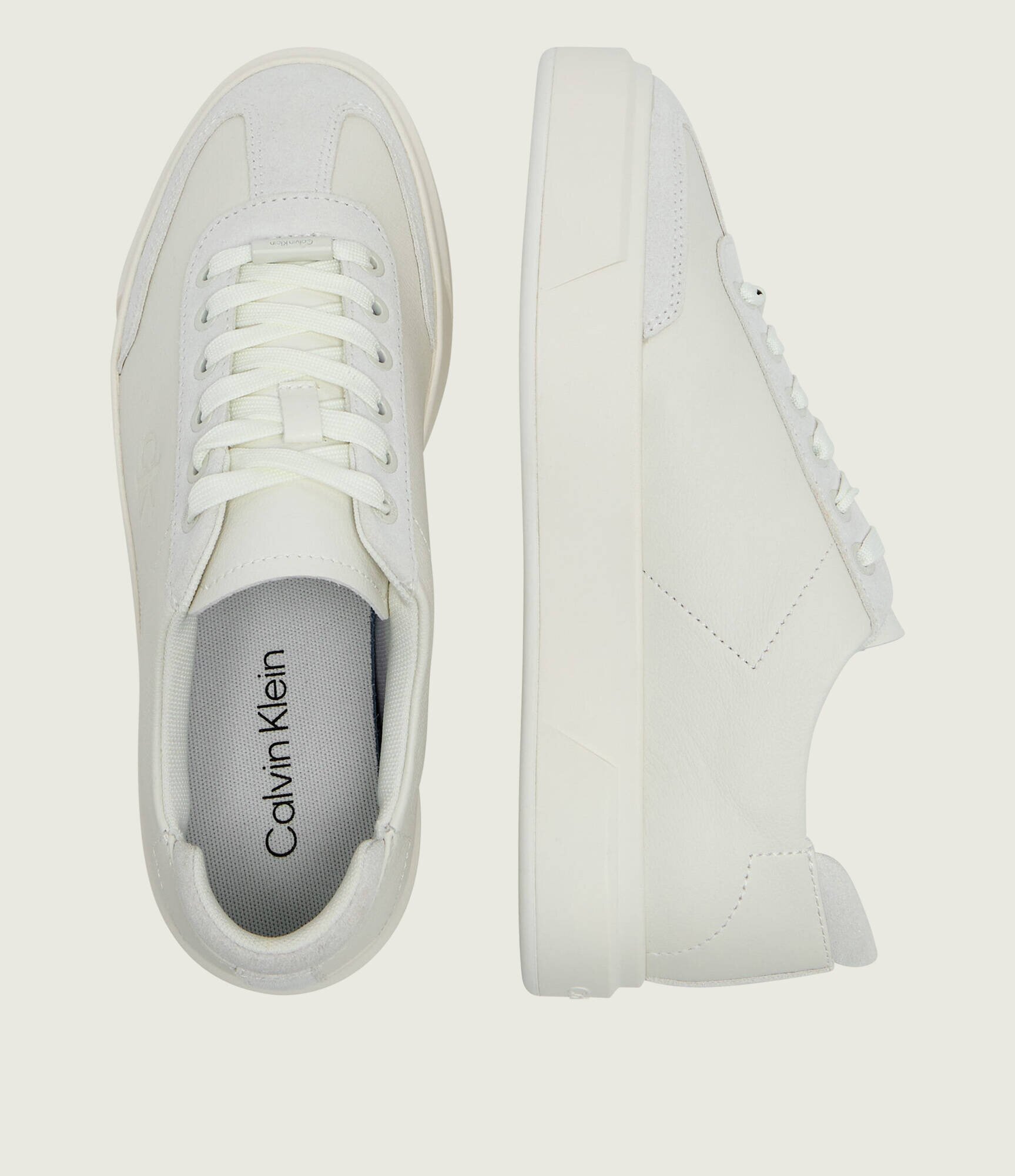Calvin Klein Teniși din piele CUPSOLE | piele întoarsă