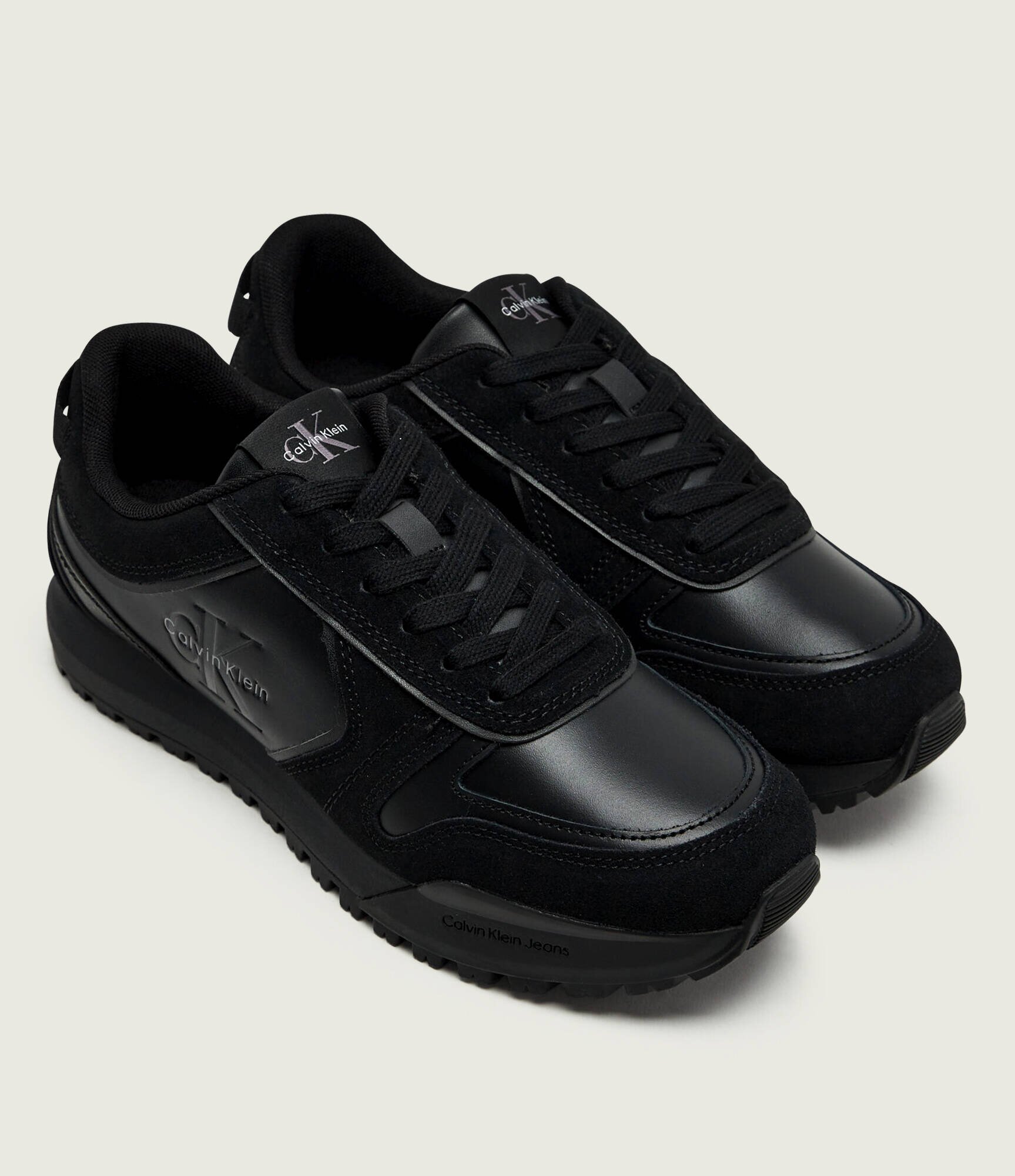 Calvin Klein Teniși din piele Toothy | piele întoarsă