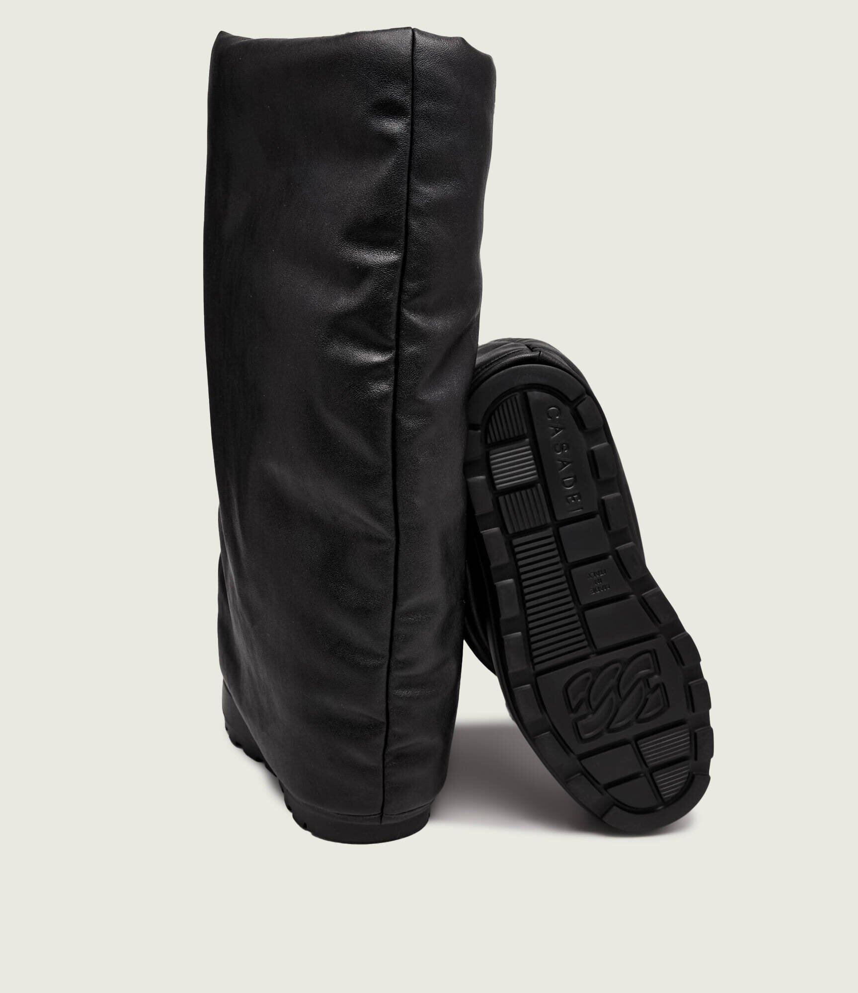 Casadei Bocanci Double Face cu adaos de piele