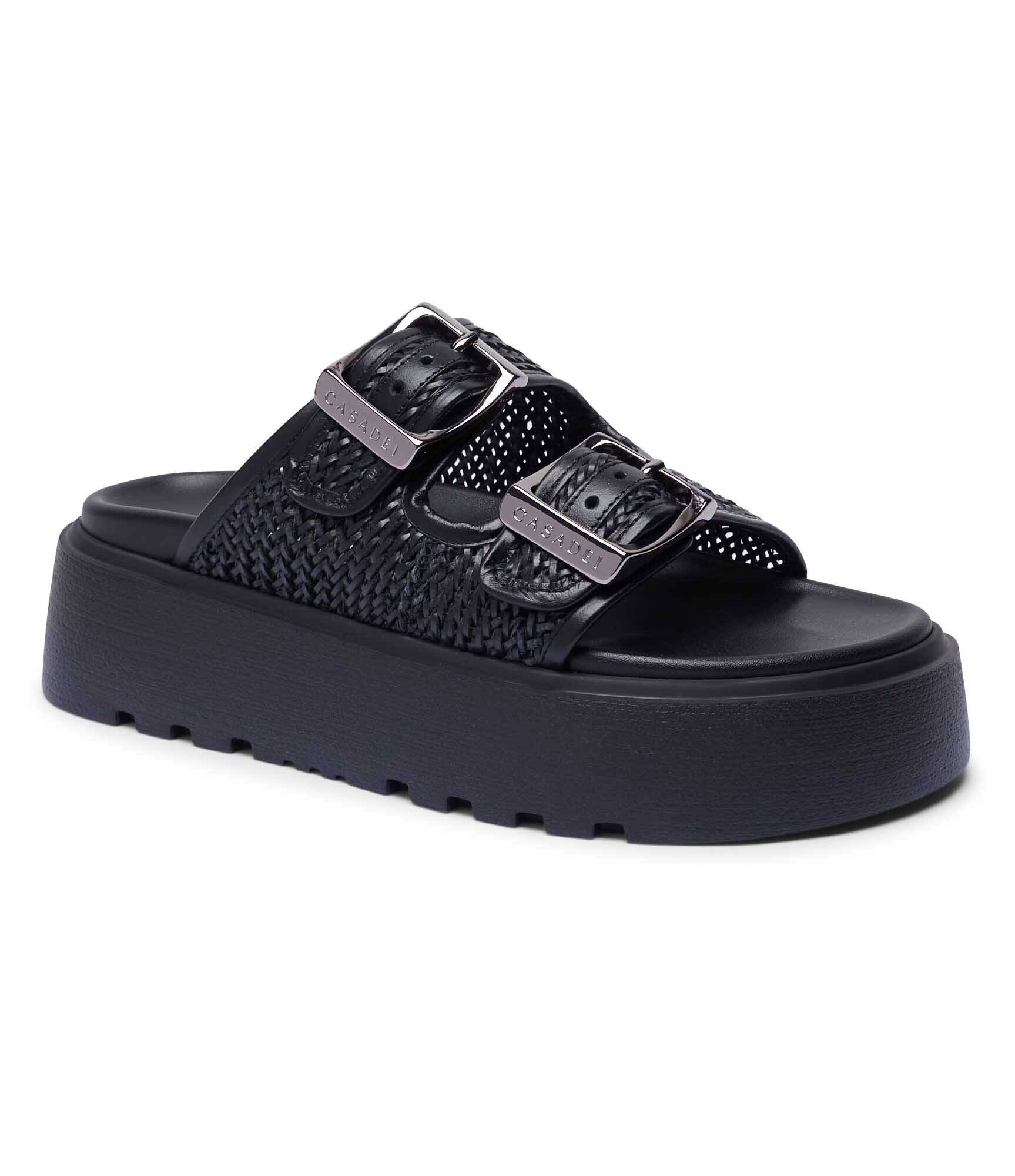 Casadei Șlapi Birky cu adaos de piele