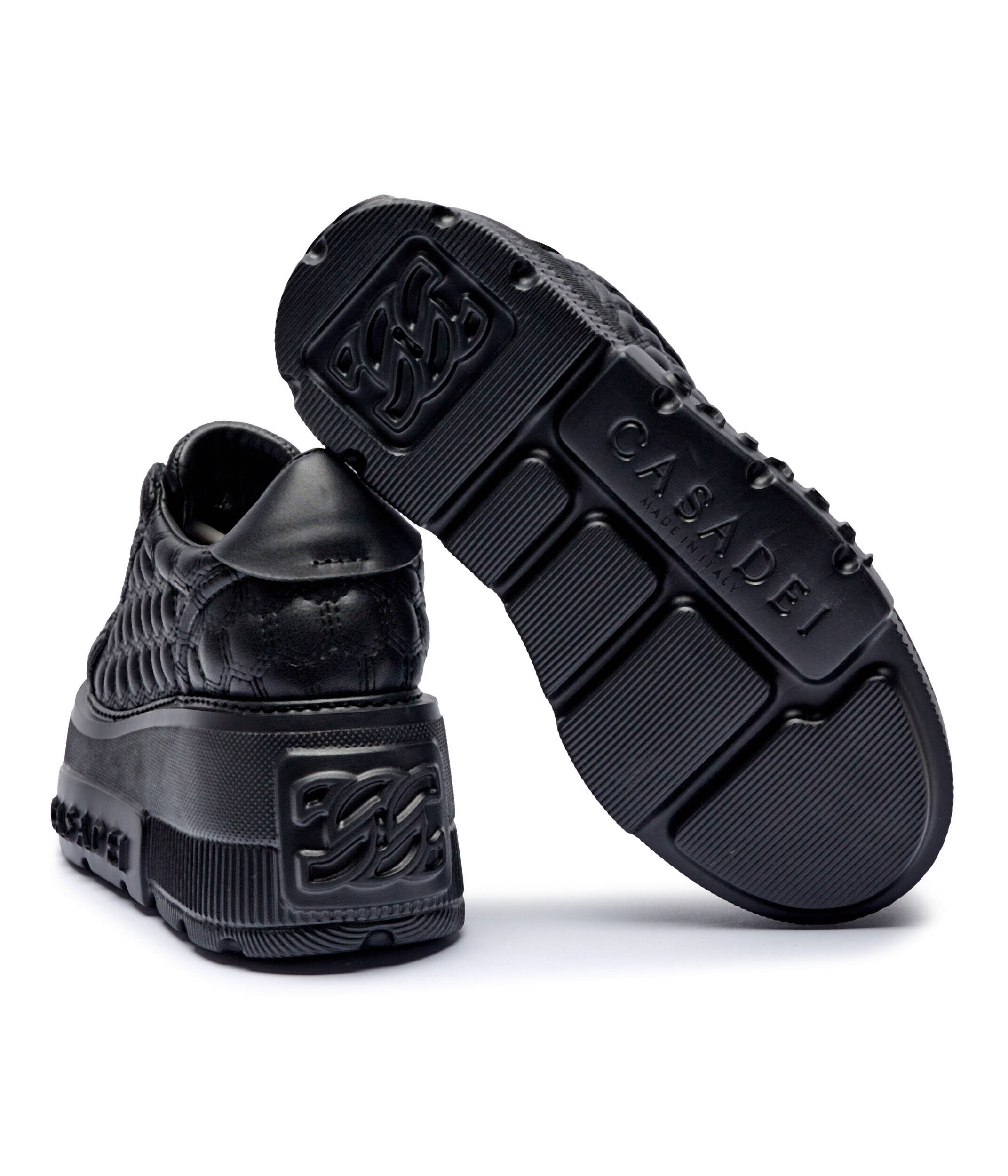 Casadei Sneakers cu adaos de piele