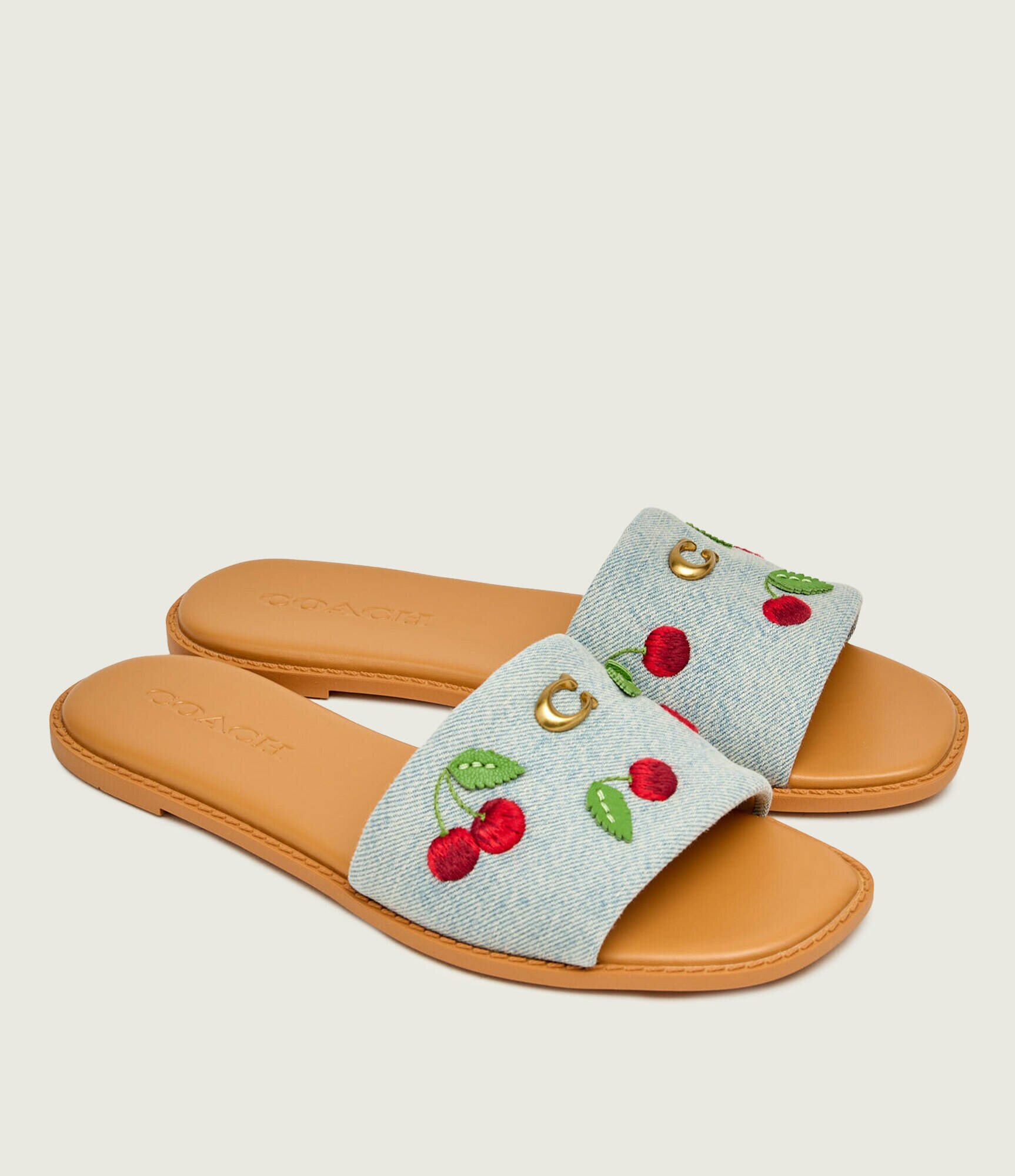 Coach De blugi șlapi HOLLY cu adaos de piele