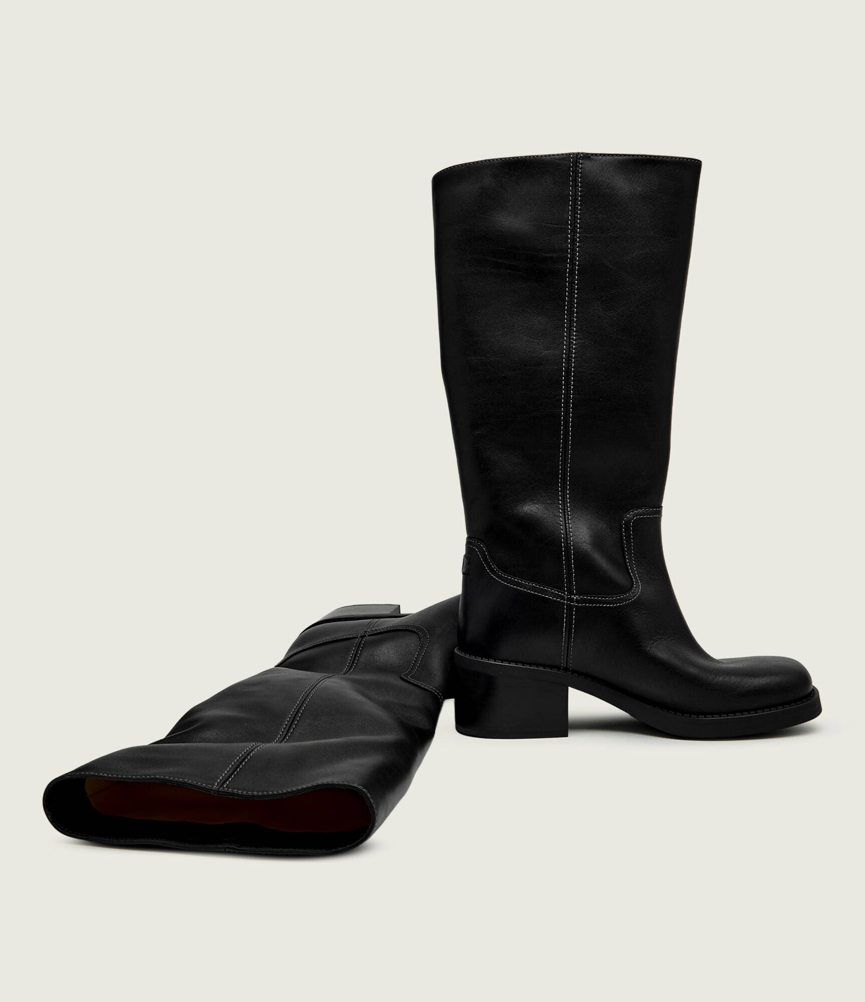 Coach De piele cizme cu toc