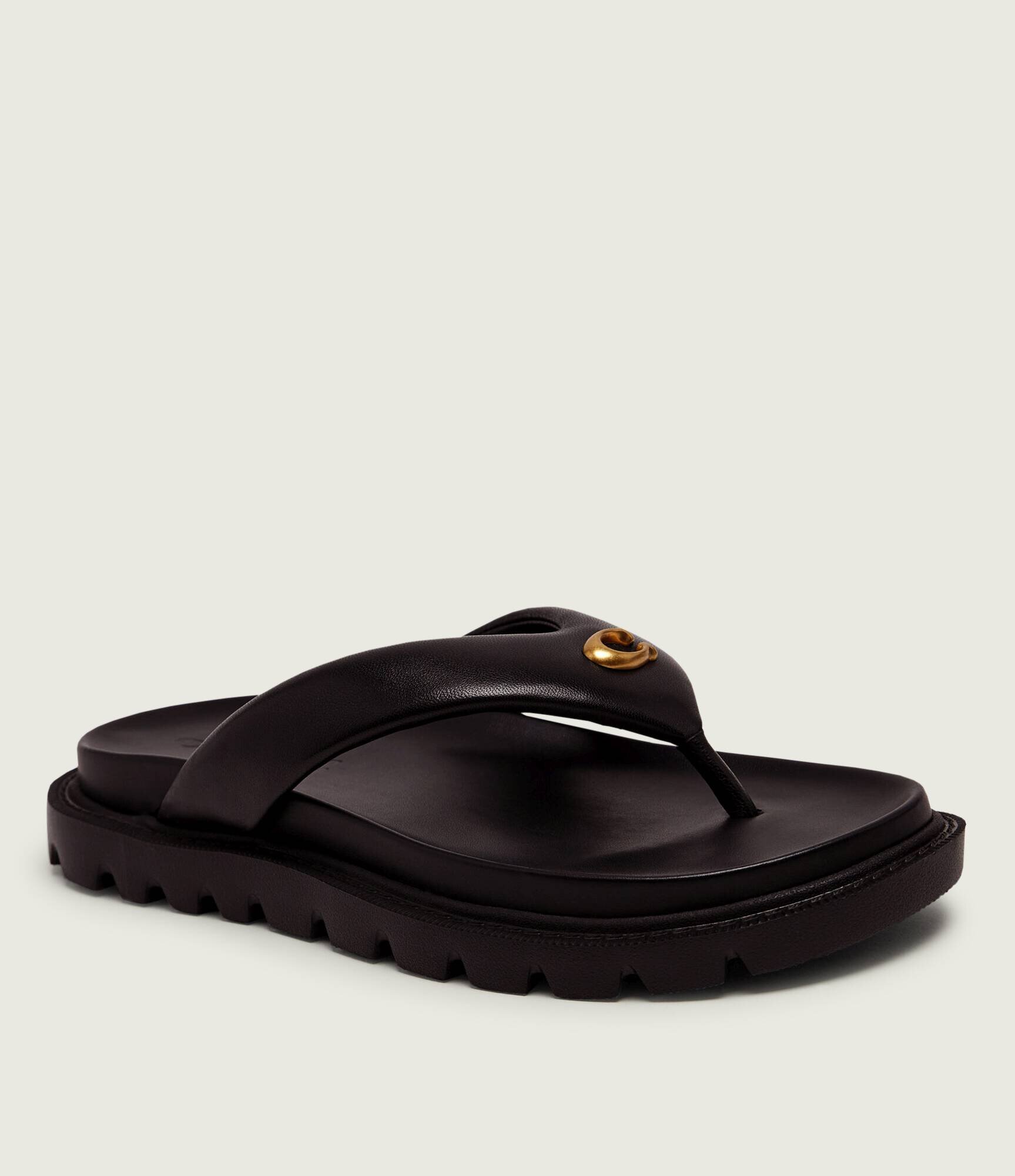 Coach De piele flip flops BRYNN
