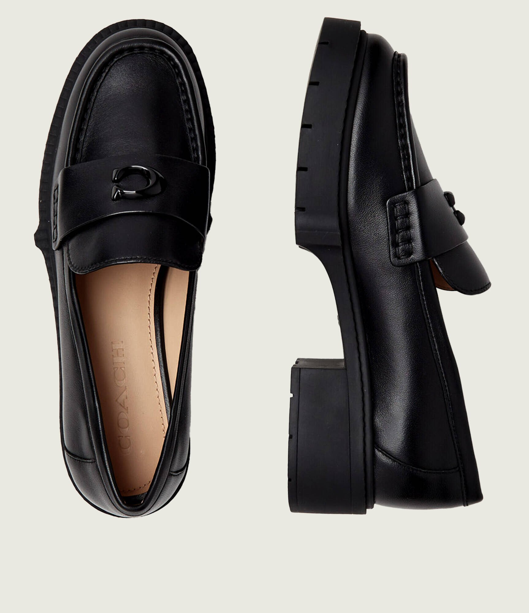 Coach De piele pantofi loafer Leah