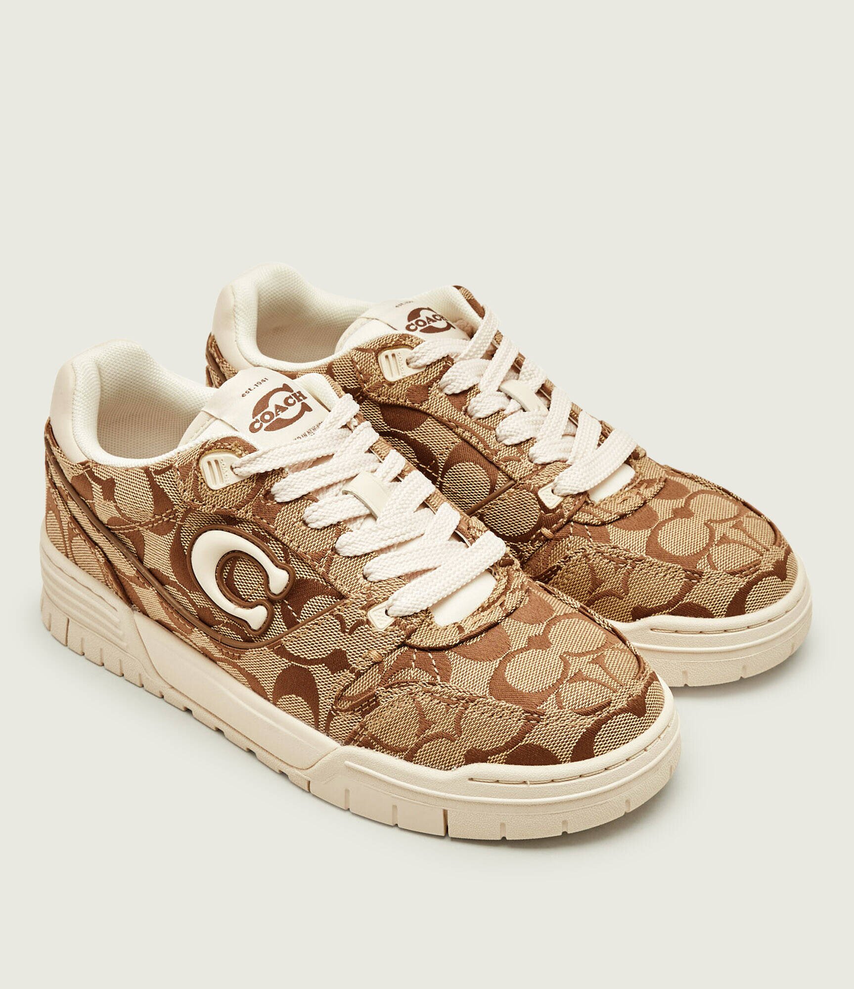 Coach Sneakers Soho cu adaos de piele