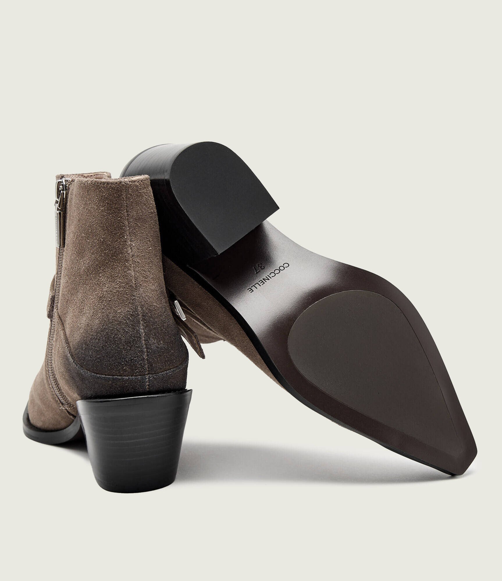 Coccinelle Cizme cowboy Connie | piele întoarsă