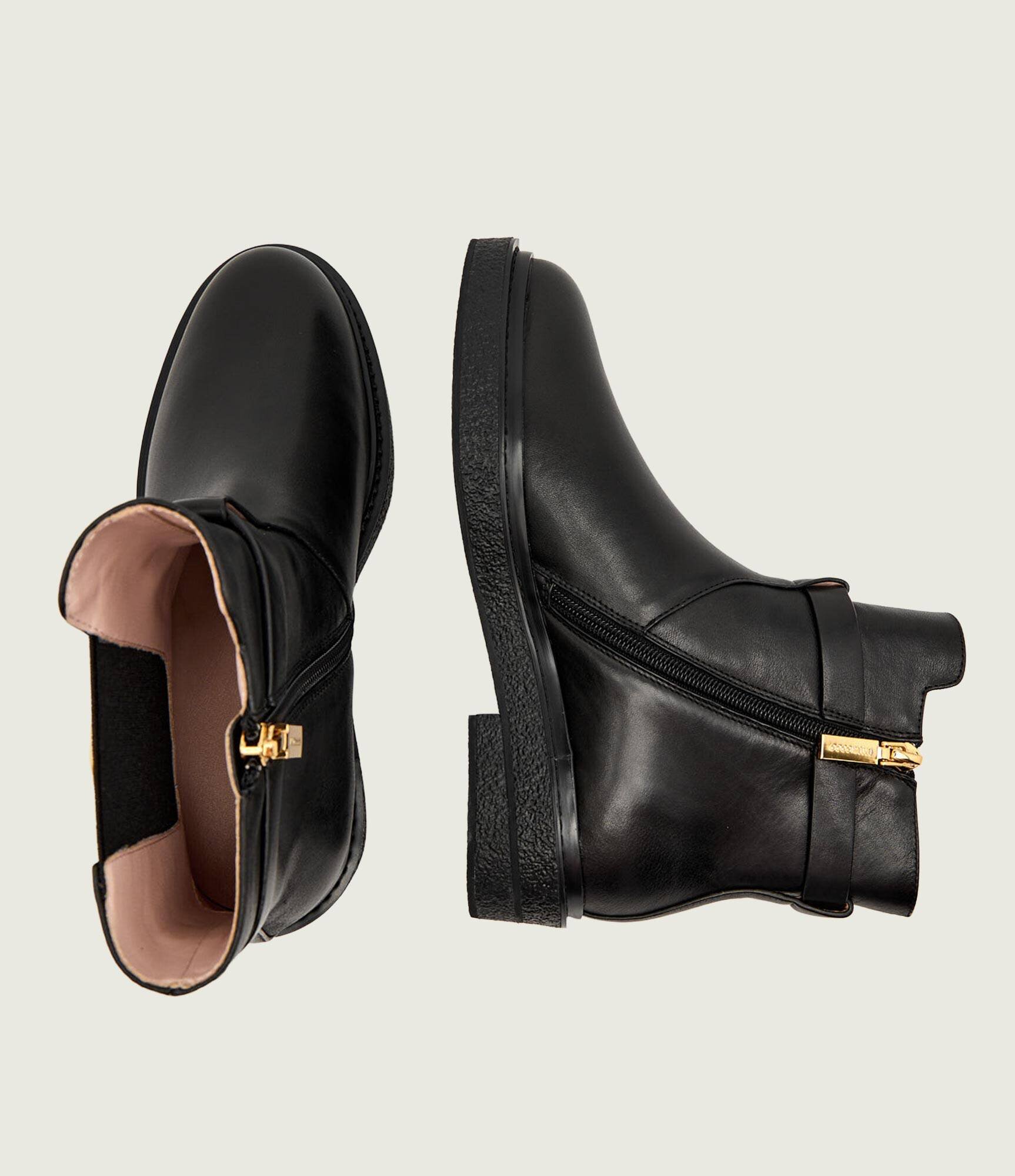 Coccinelle De piele botine C-Saddle