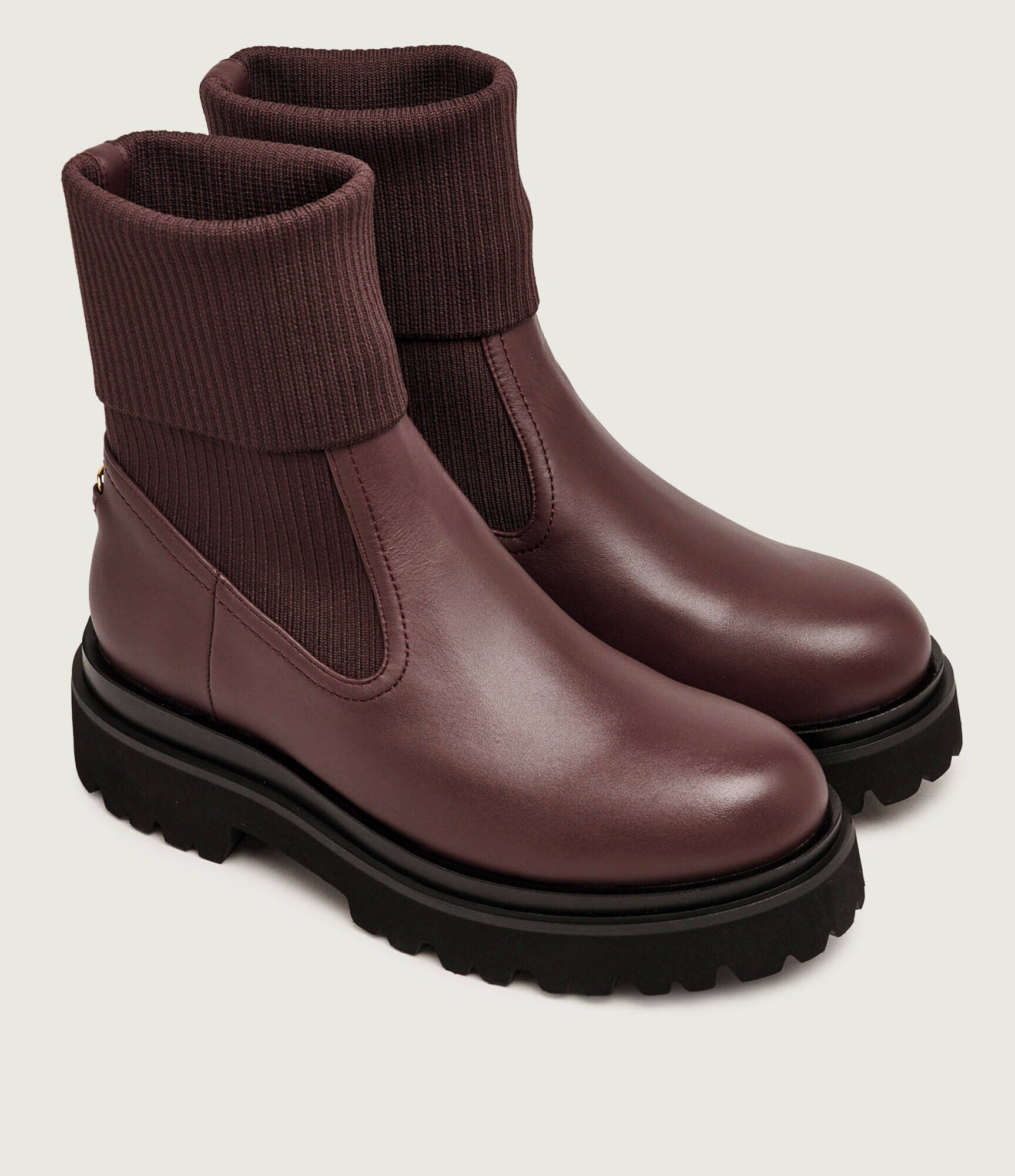 Coccinelle De piele botine Fanny