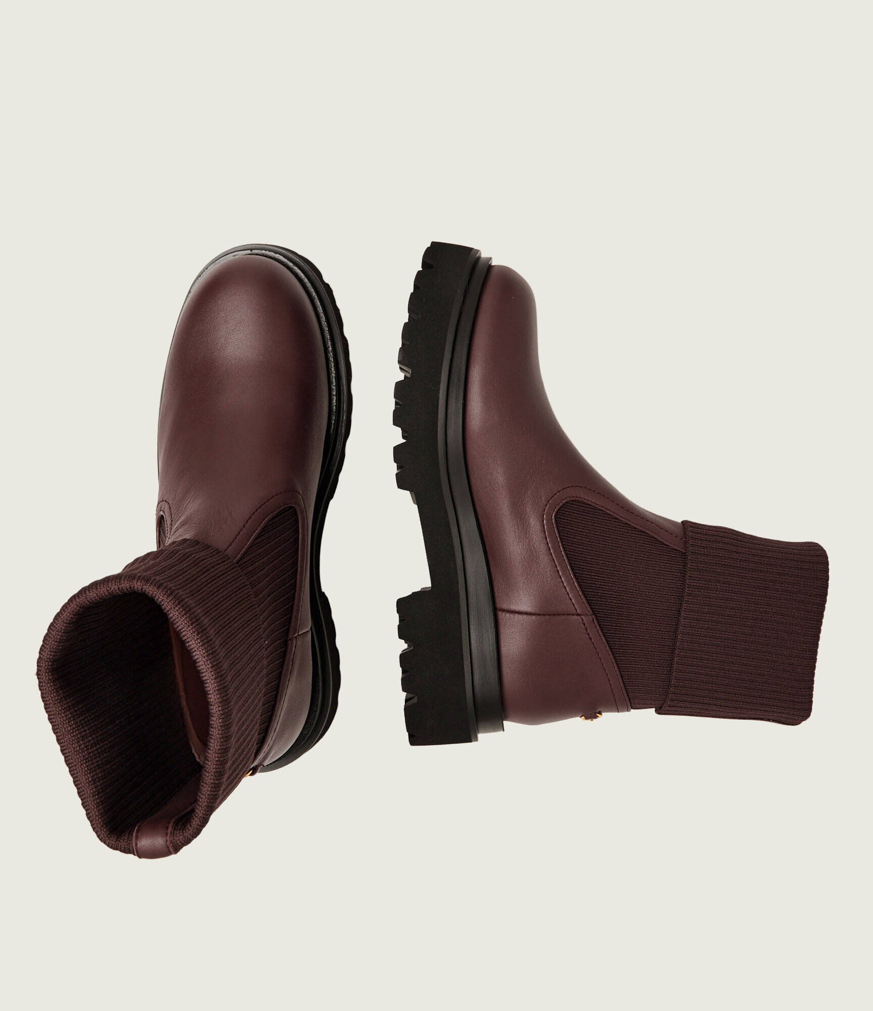 Coccinelle De piele botine Fanny