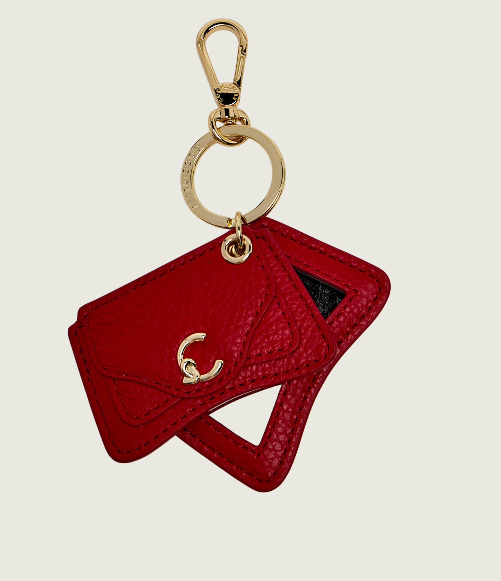 Coccinelle De piele breloc C-ME