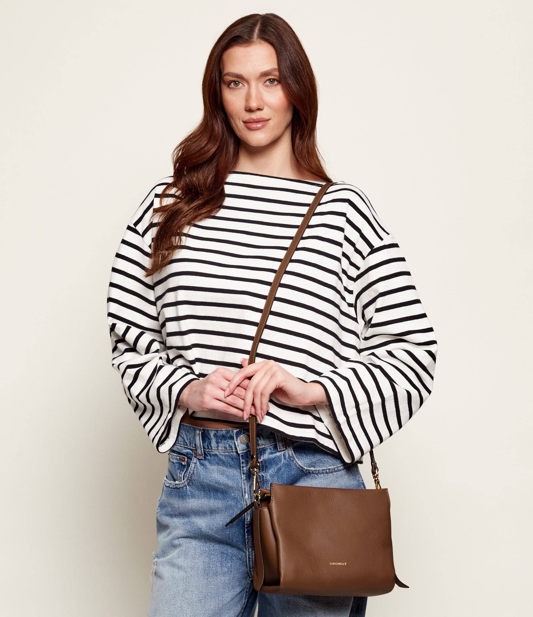 Coccinelle De piele geantă pe umăr Boheme Small