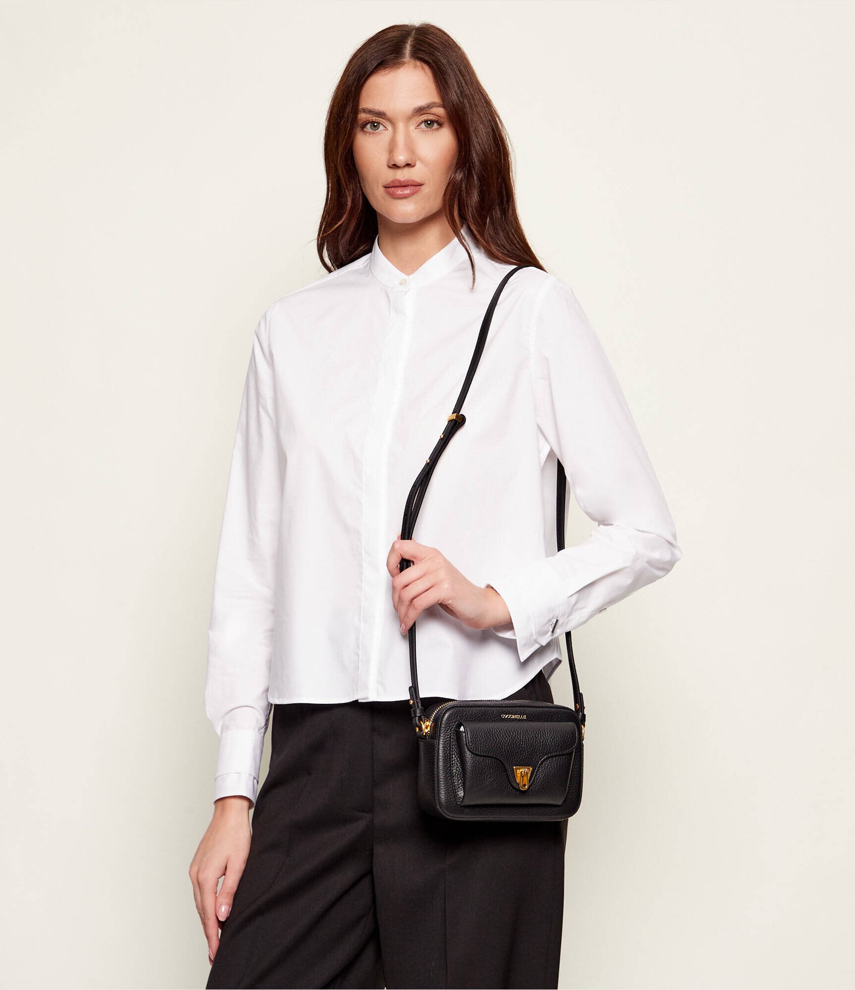 Coccinelle De piele geantă poștaș Beat Soft