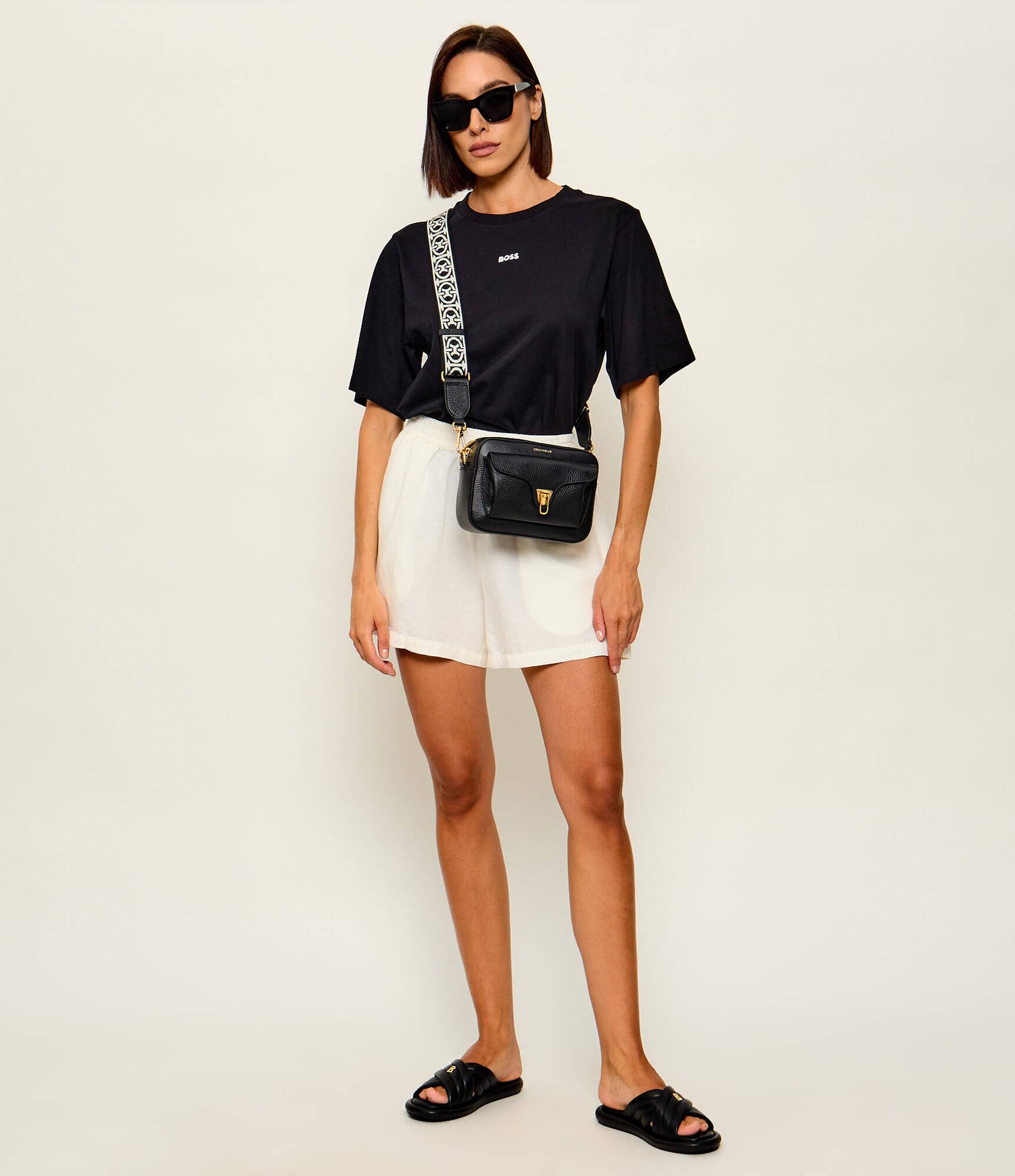 Coccinelle De piele geantă poștaș Beat Soft Ribb
