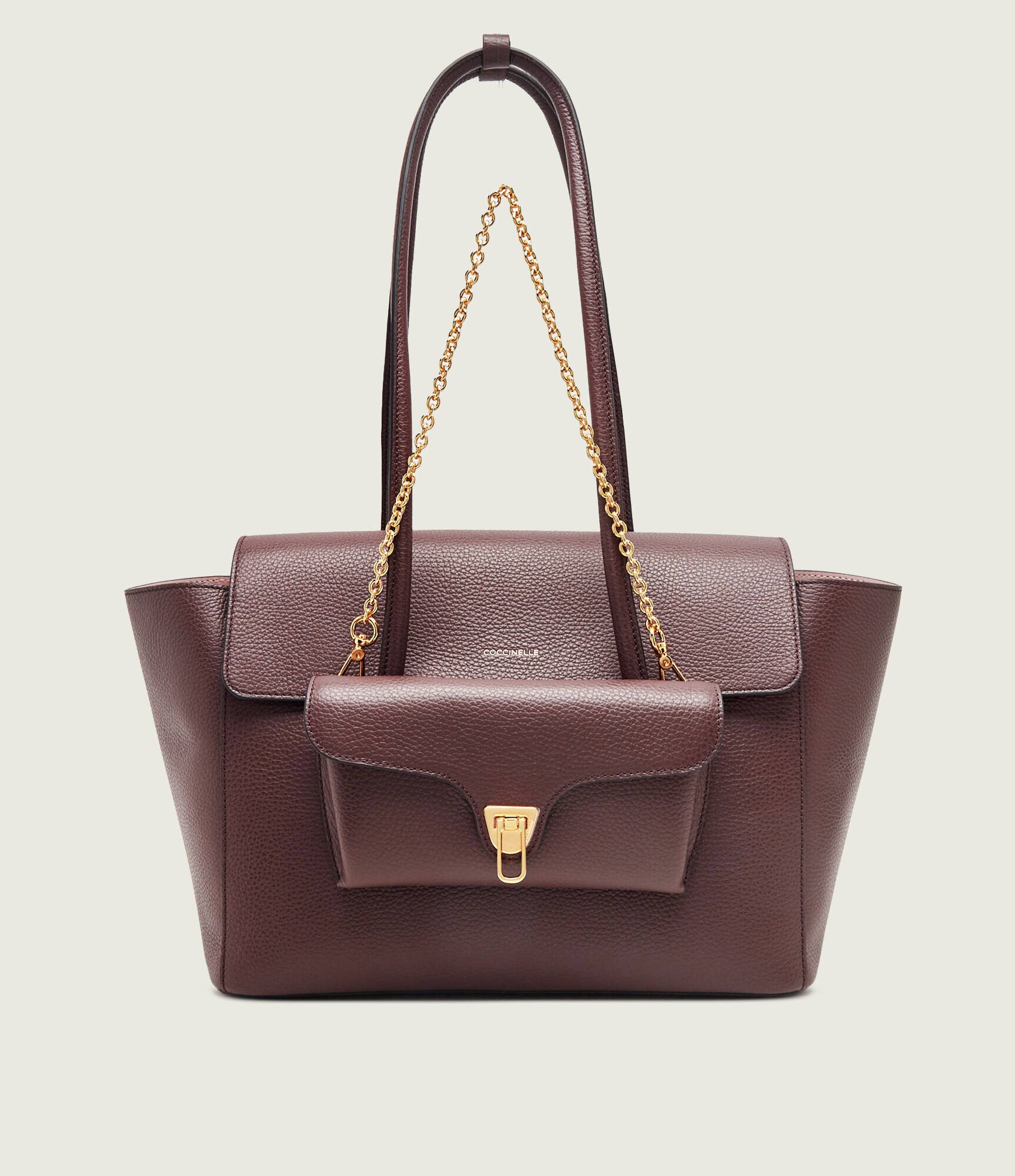 Coccinelle De piele geantă shopper 4w1 Double Beat